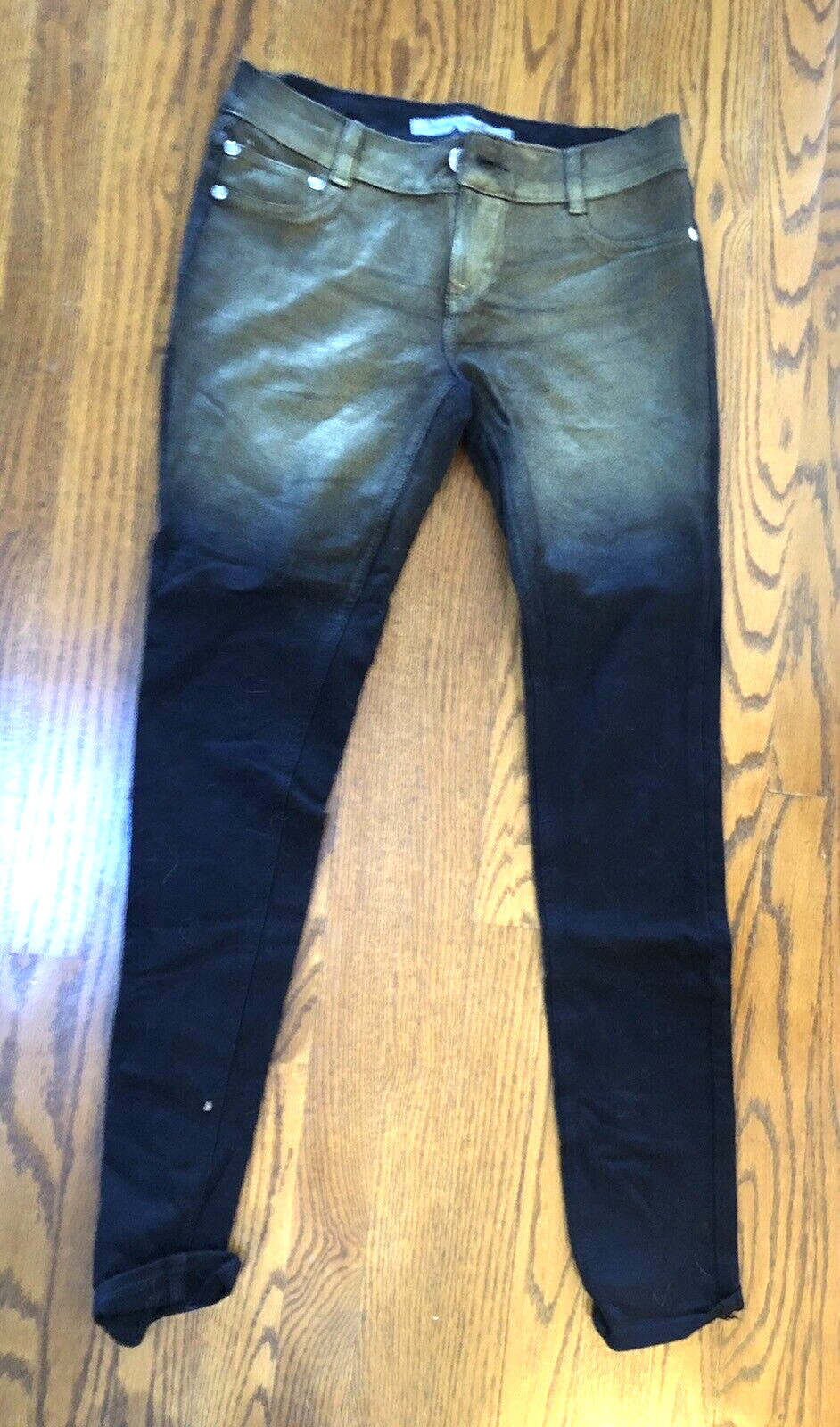 Vintage Vanilla Star Bronze Tinted Front Jeans Size L 30/30