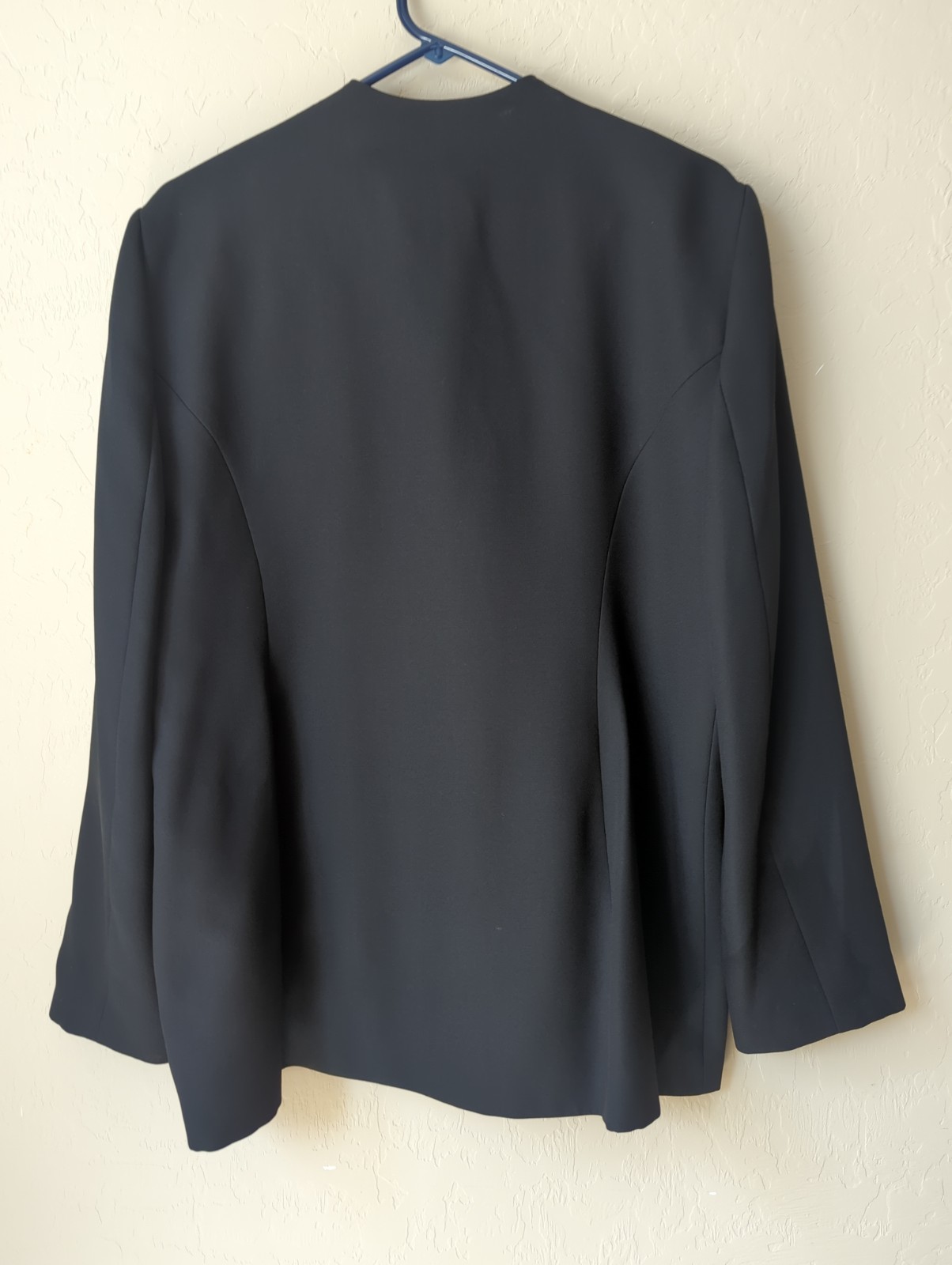 Vintage Woman Sz L Criscione New York Black Blazer Sequin Lined Zebra Design USA