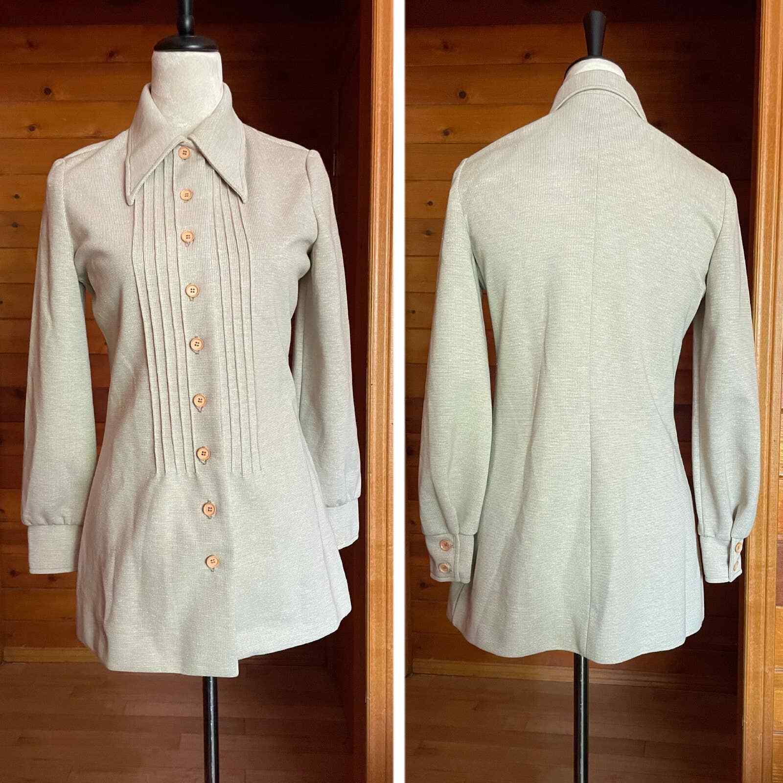 Vintage 70’s Act lll Act 3 Dagger Collar Polyester Leisure Suit Set Sz Small