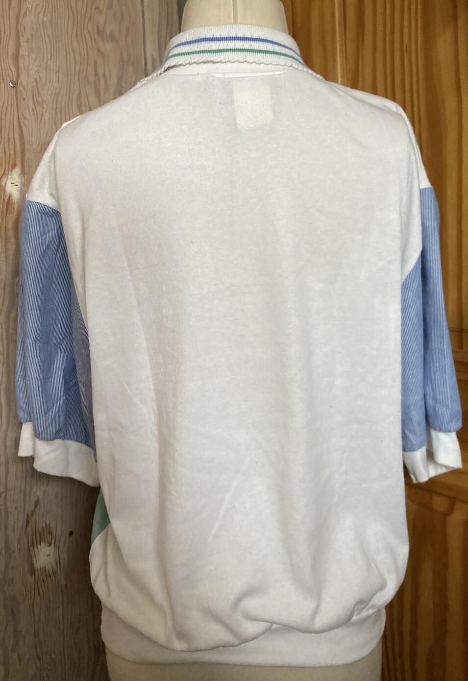 Land and Sea 80s 90s vintage Collared Top Granny Cottage Pastels Floral Retro