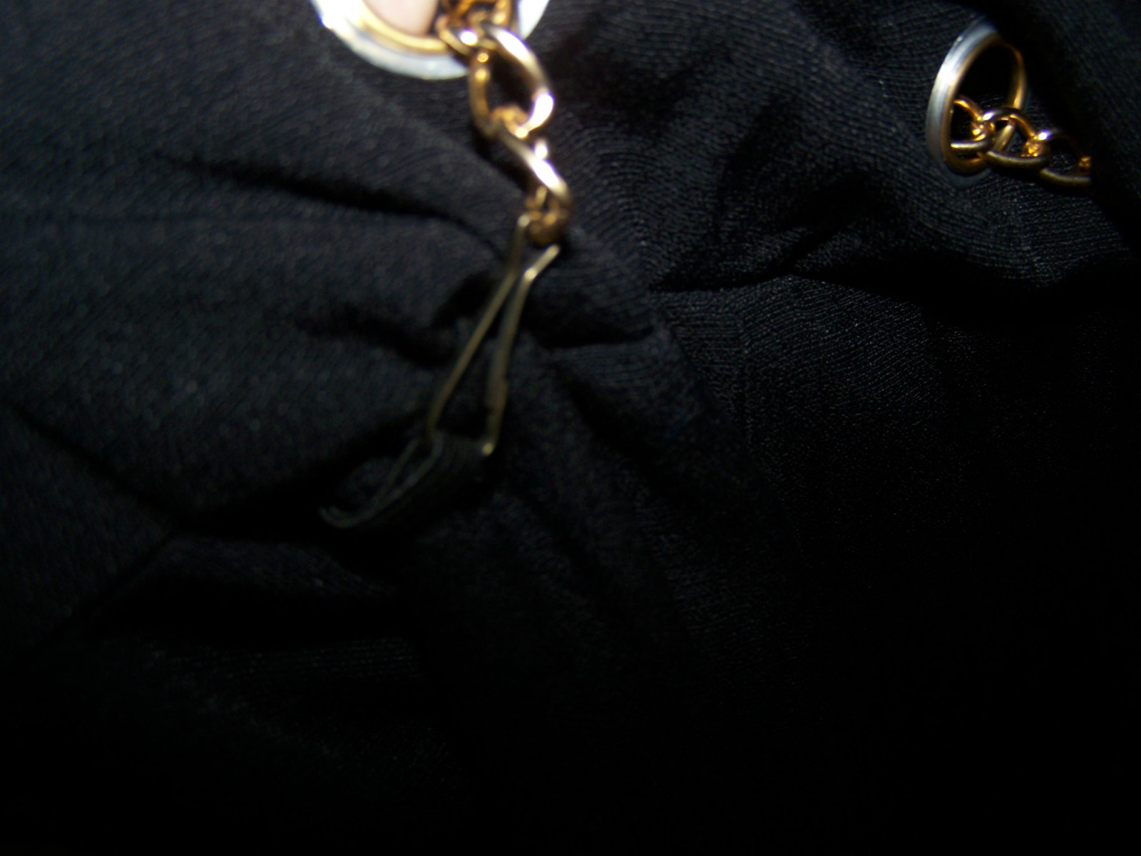 VINTAGE 1960s WOMENS BLACK MENU JUMPSUIT WITH GOLD CHAIN Size 16