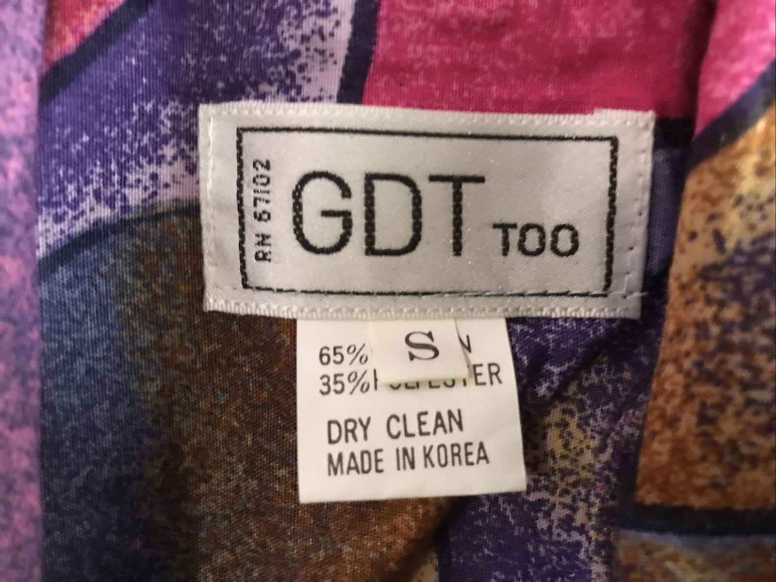 Vintage GDT Too Picasso Blazer Jacket Women’s Size S Art Abstract Color Block