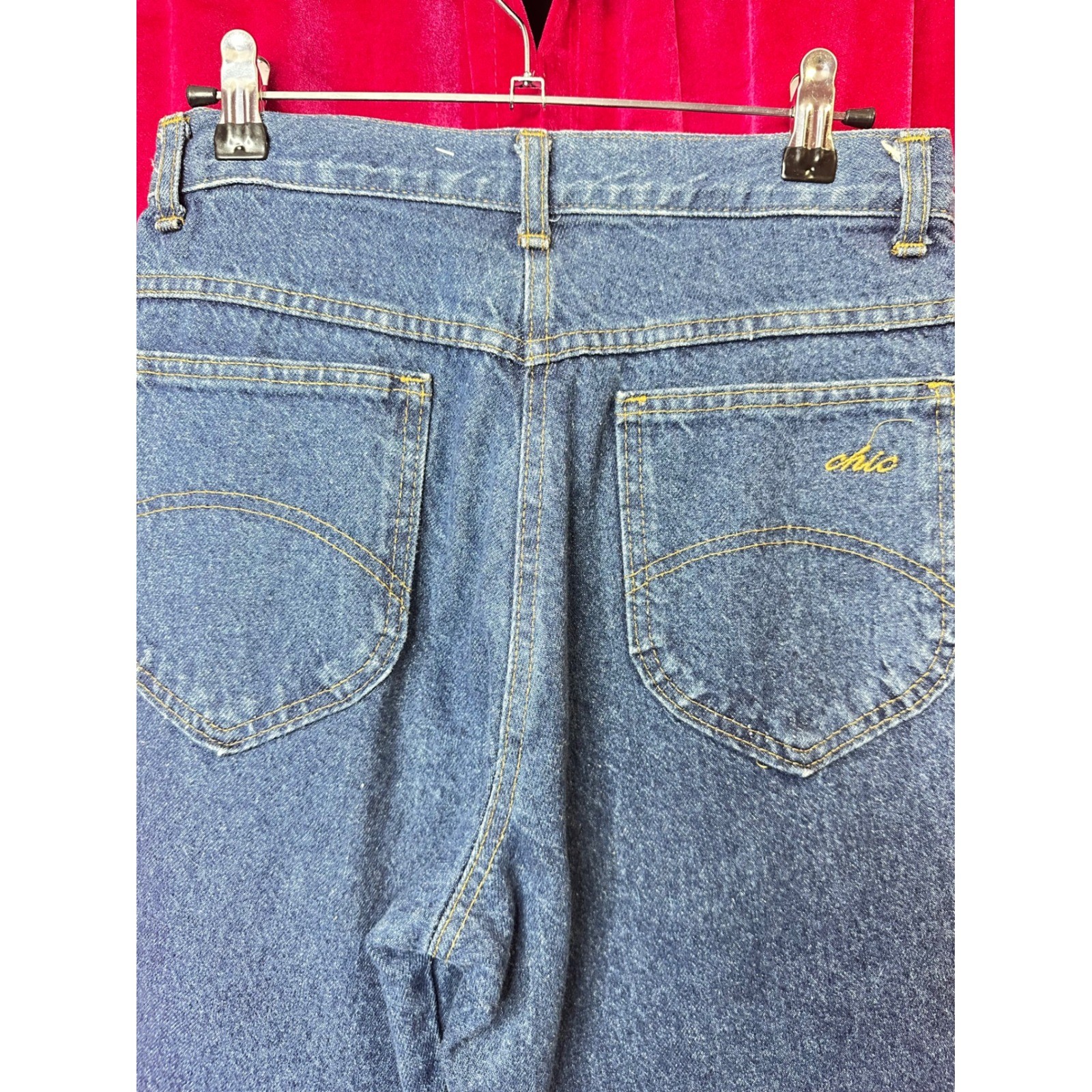 Chic Vintage High Waisted Mom Jeans Medium Wash Tapered Leg Petite 10P