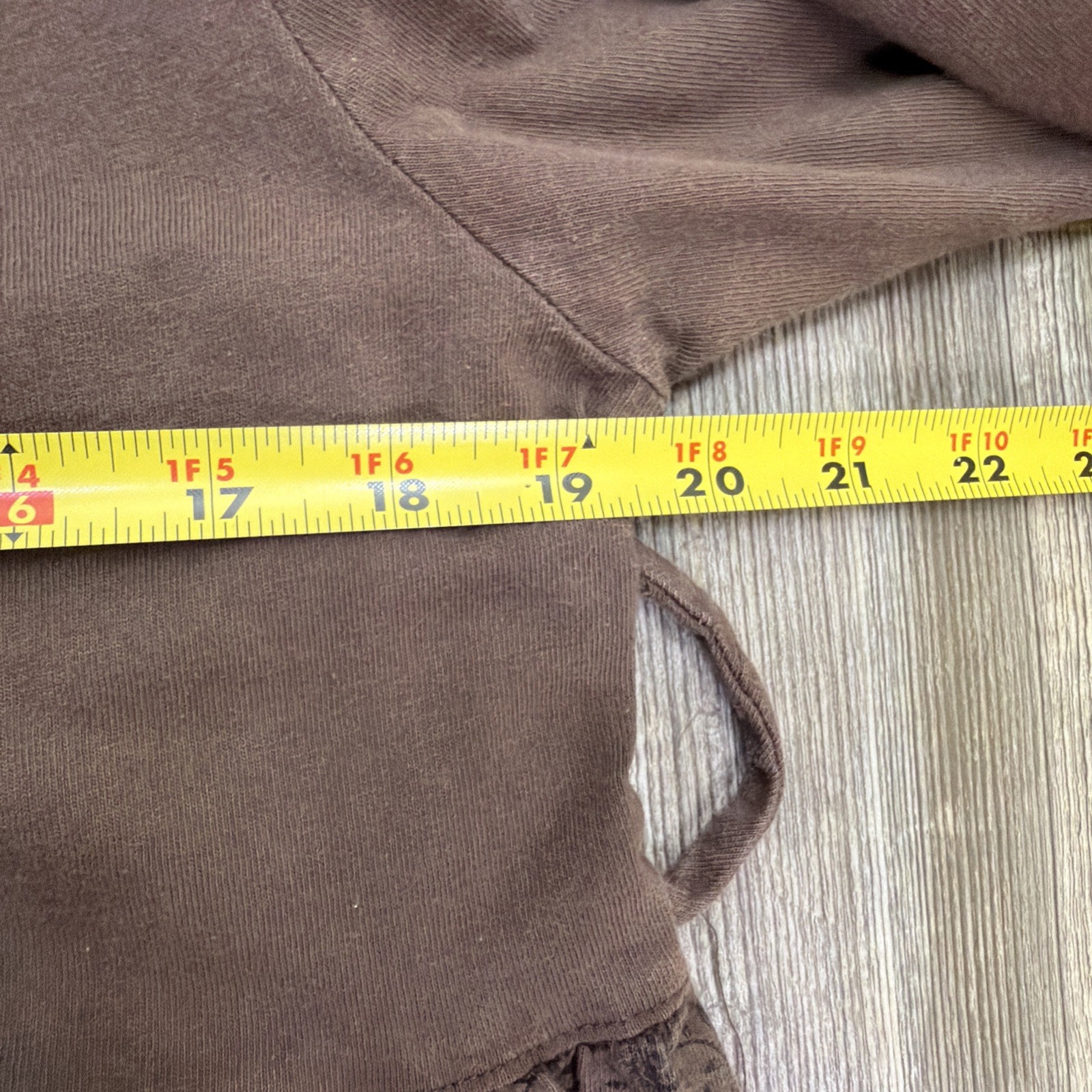 Vintage Cotton 2 Wear Long Sleeve Modest Brown Maxi Dress Size L