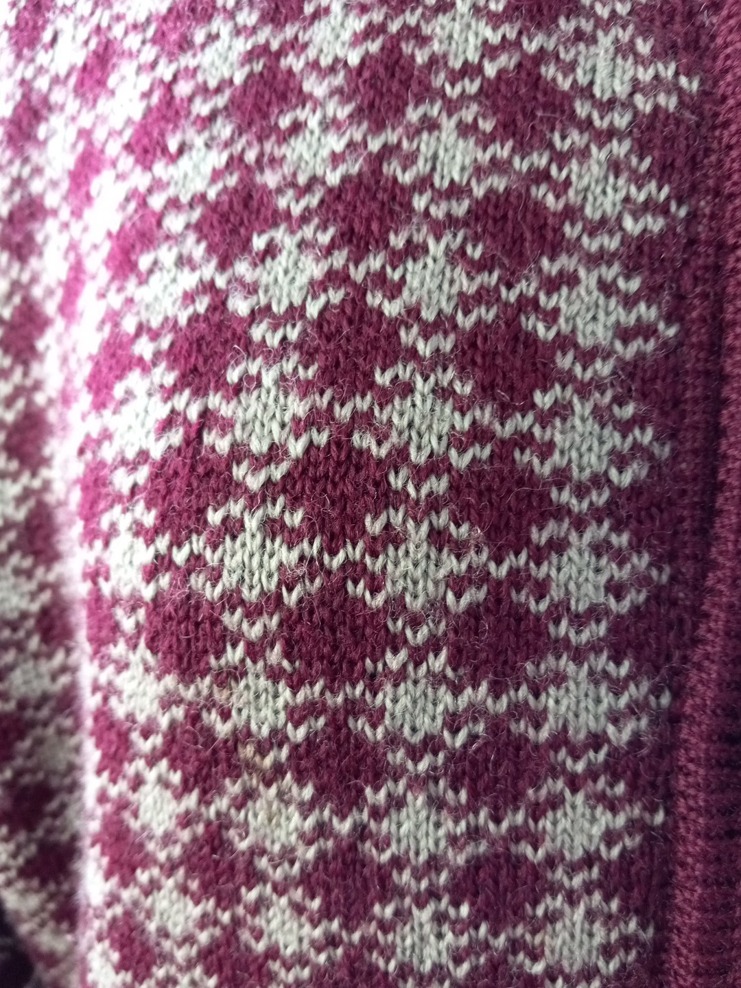 Vtg Retro Handmade Womens Cardigan Sweater Medium Knit Buttons Pockets Chest 41″