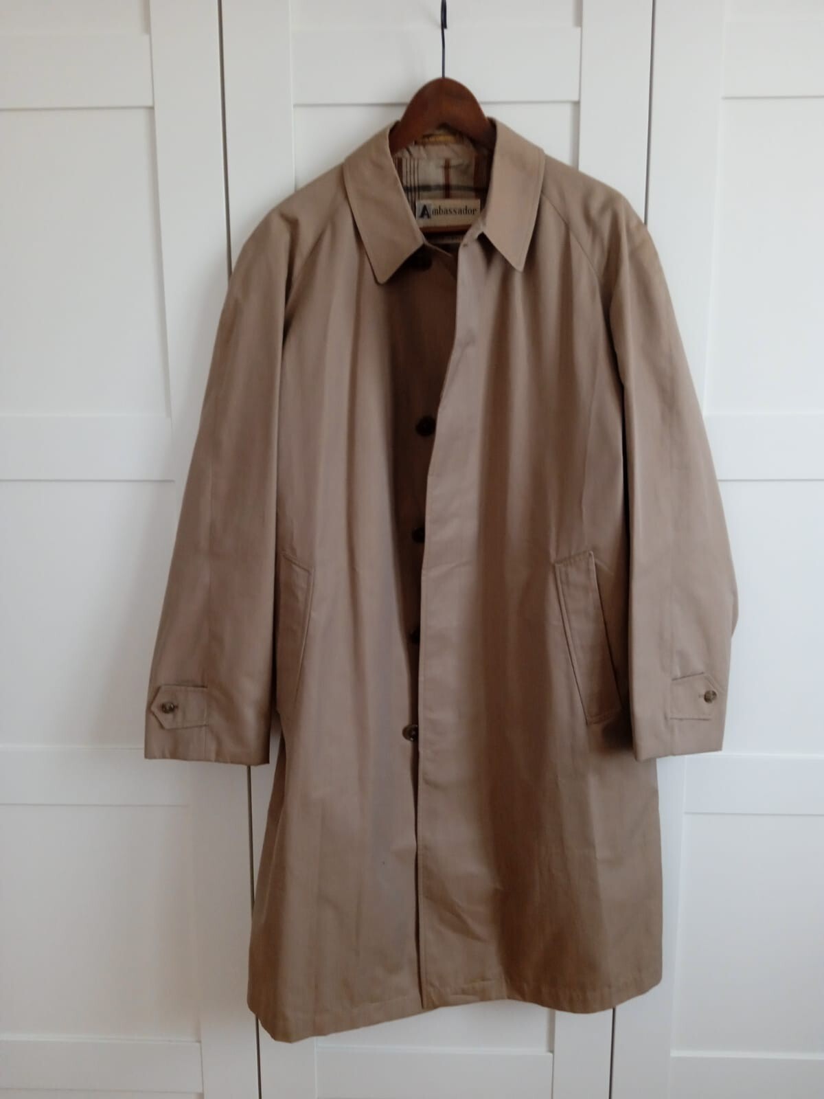 Vintage Ambassador by CHAS MACINTOSH England Man 70s Trench Coat