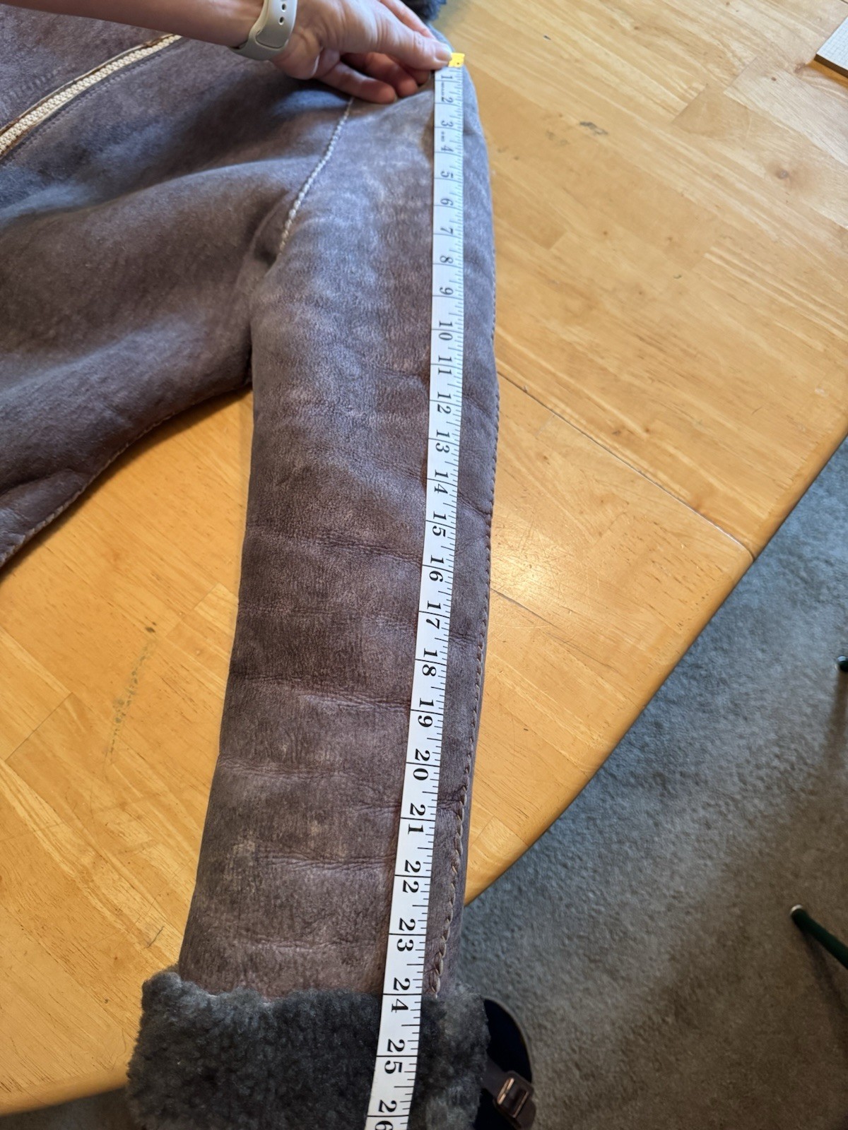 One Of A Kind: Vintage Unique Handmade Artesian Sheepskin Jacket. Warm & Comfy.