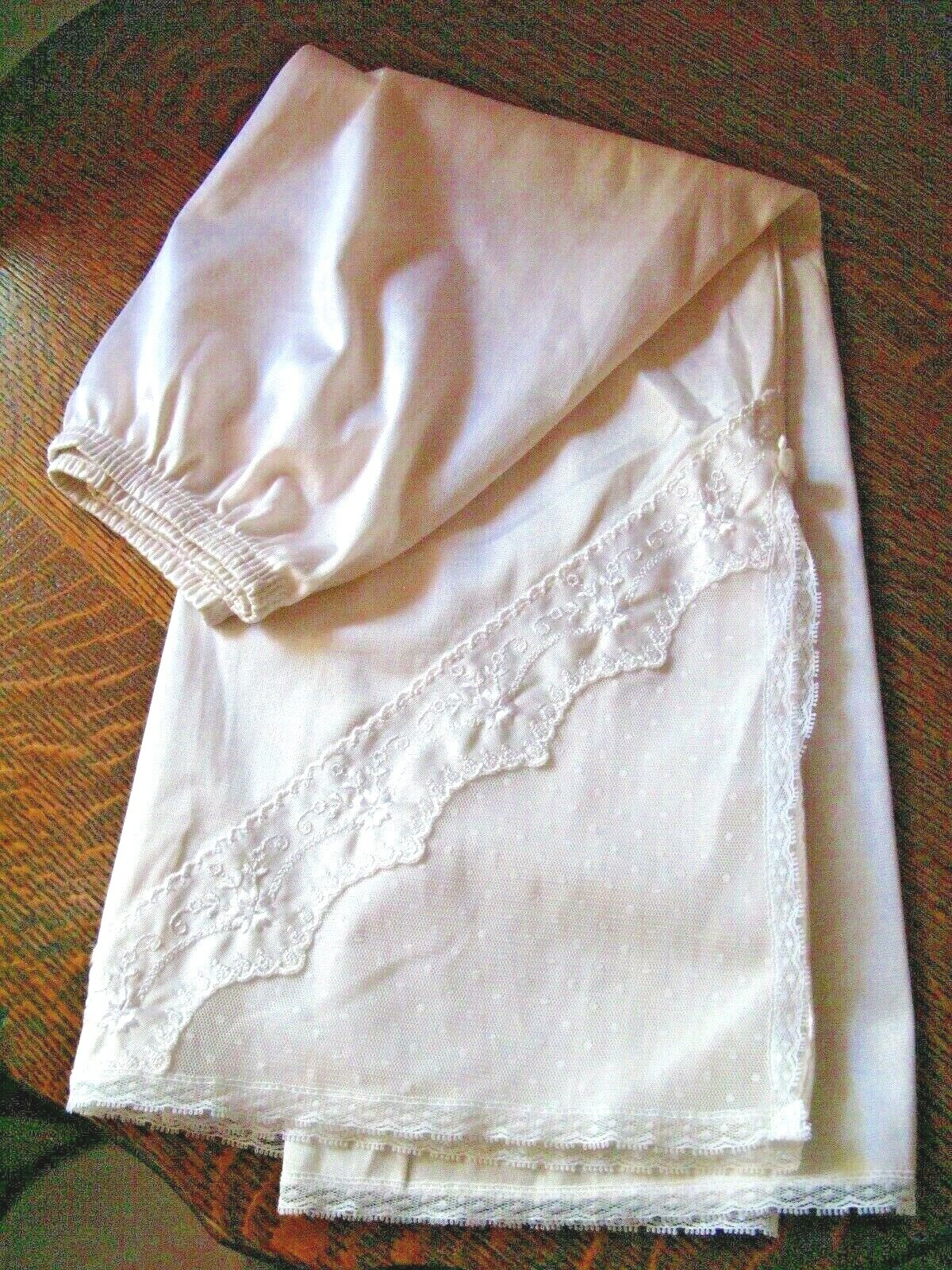 Vintage Womens JC Penny Half Slip Lingerie White 100% Nylon Kick Slit Sm USA
