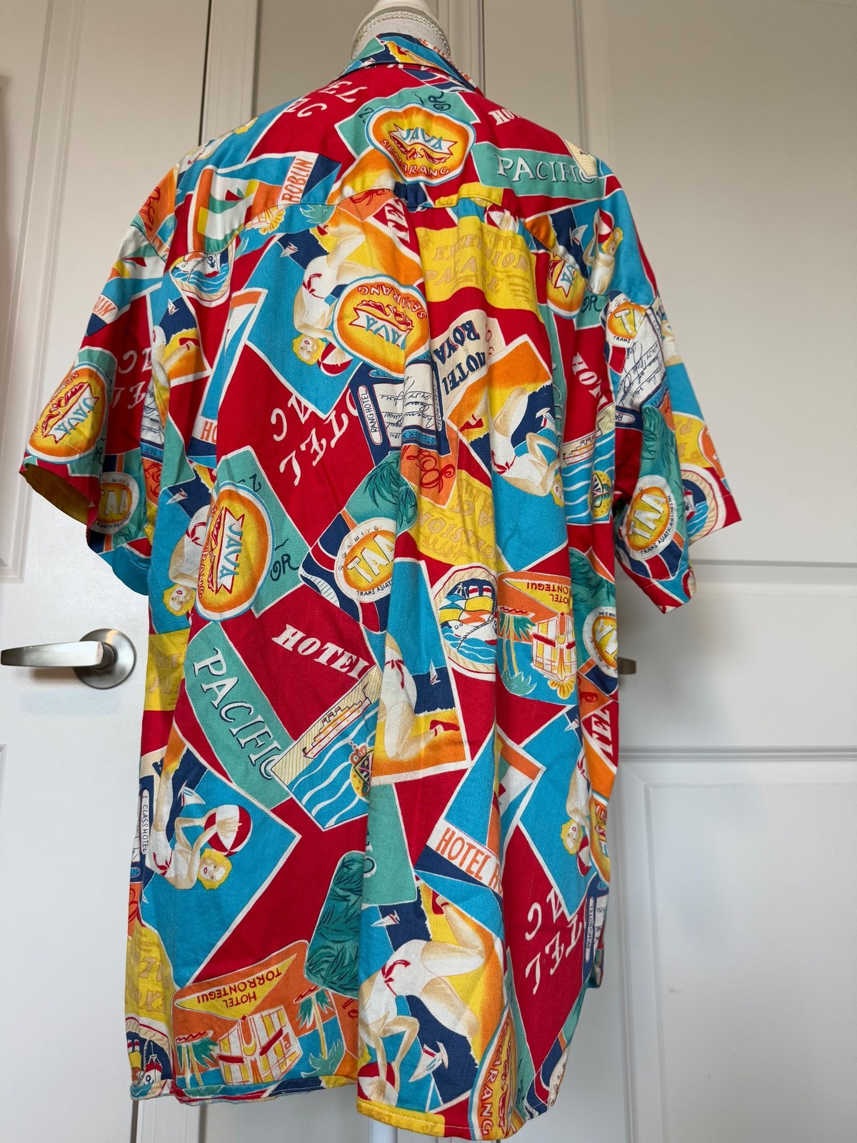 Vtg Marisa Christina II Travel Shirt & Skirt Cotton Set 1X Suit Cruise Beach