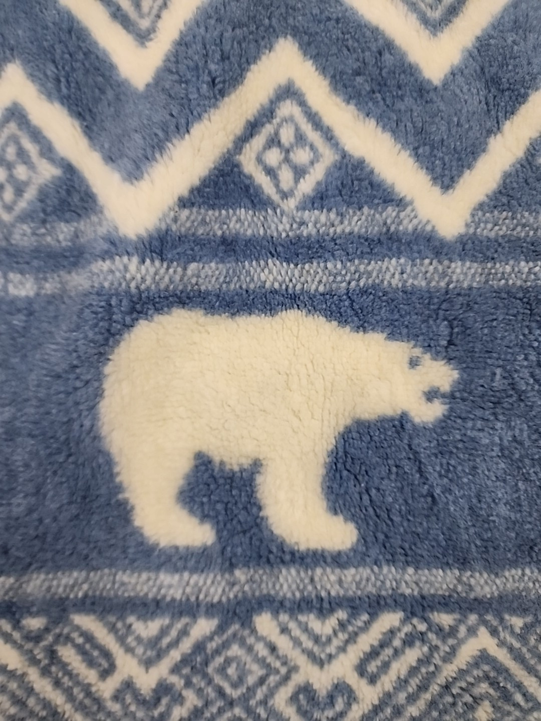 Ski Fleece Nordic Polar Bear Pullover Sweater Size Medium Vintage 80’s Sunbuster