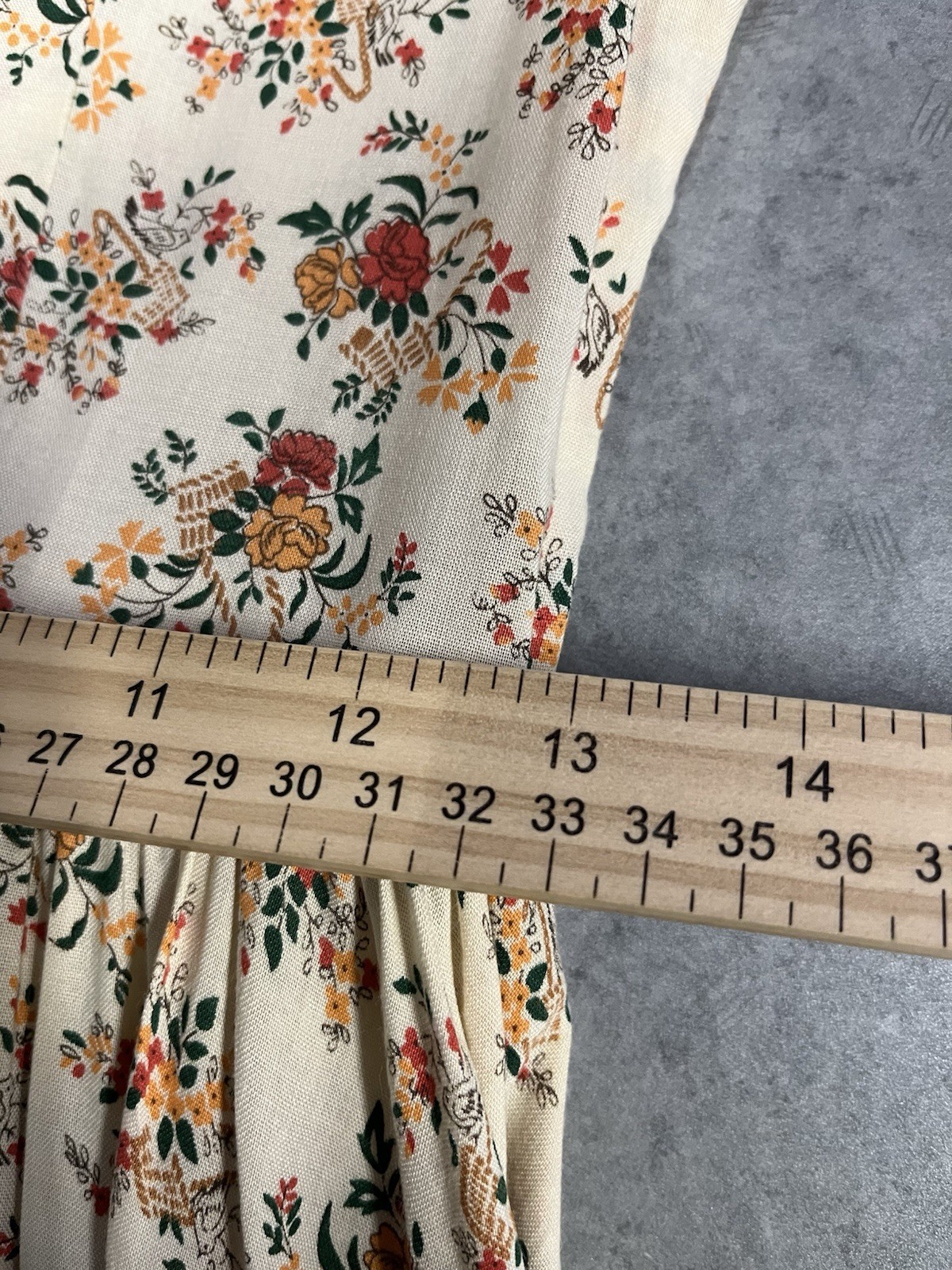 VTG Handmade Amish Prairie Dress w/ Bonnet Floral Calico CottageCore—XS/READ