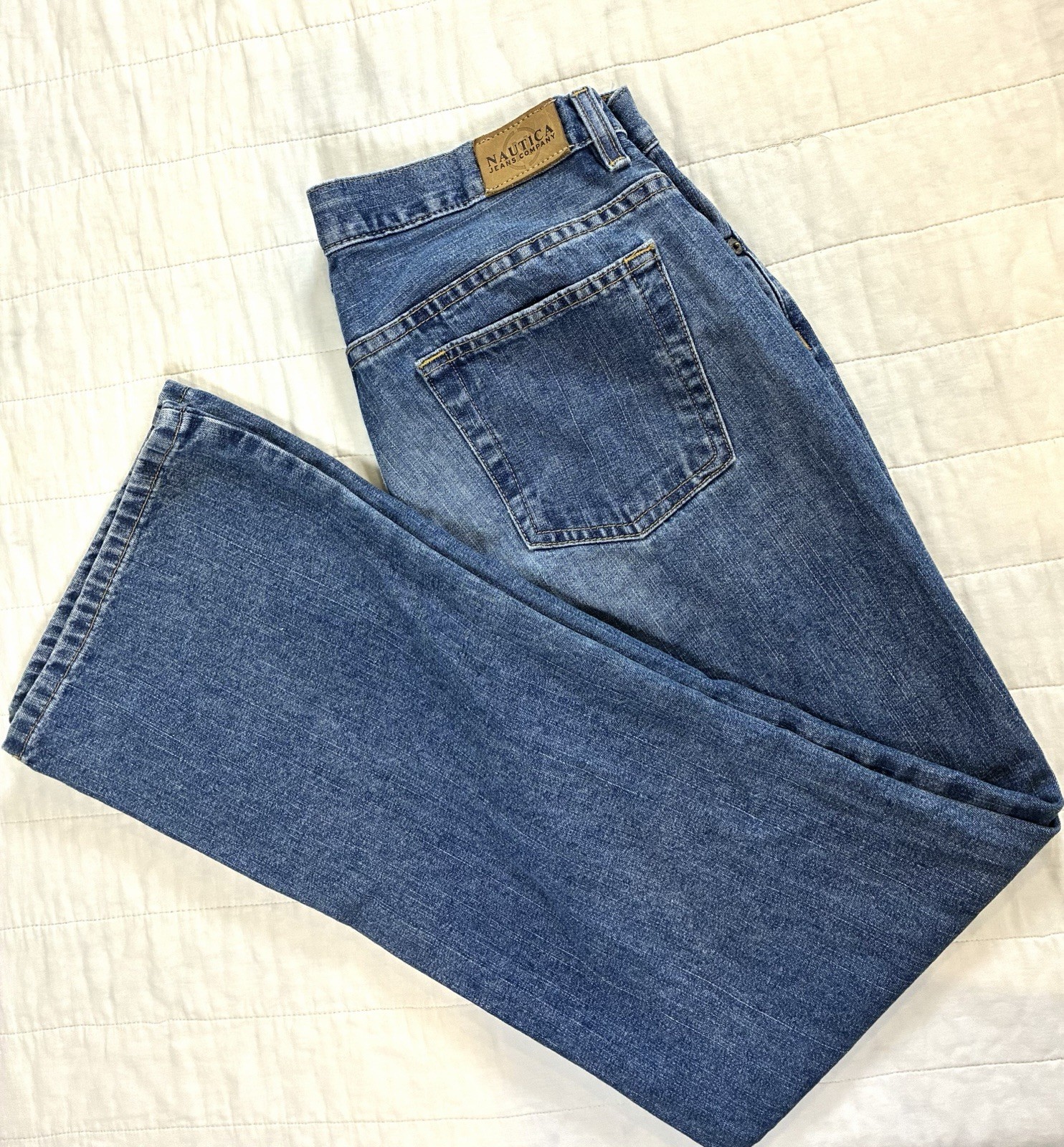 VTG 2000s Nautica Jeans Co Bootcut Jeans Womens Size 8×31 Medium Wash Cotton Y2K