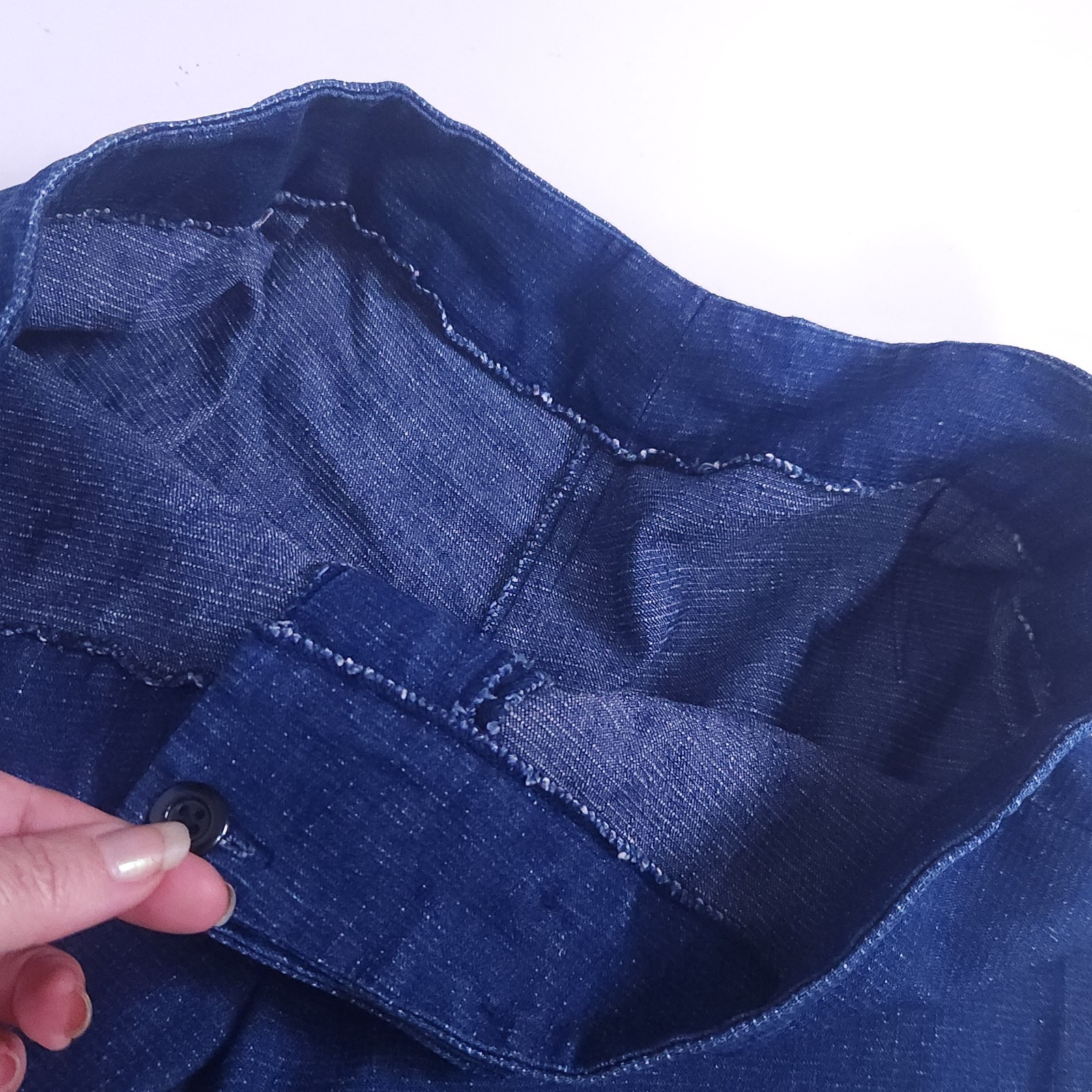 Vintage 70s Denim Flare Jeans Ladies 10 Rave Cyberpunk Hippy Retro Bell Bottoms