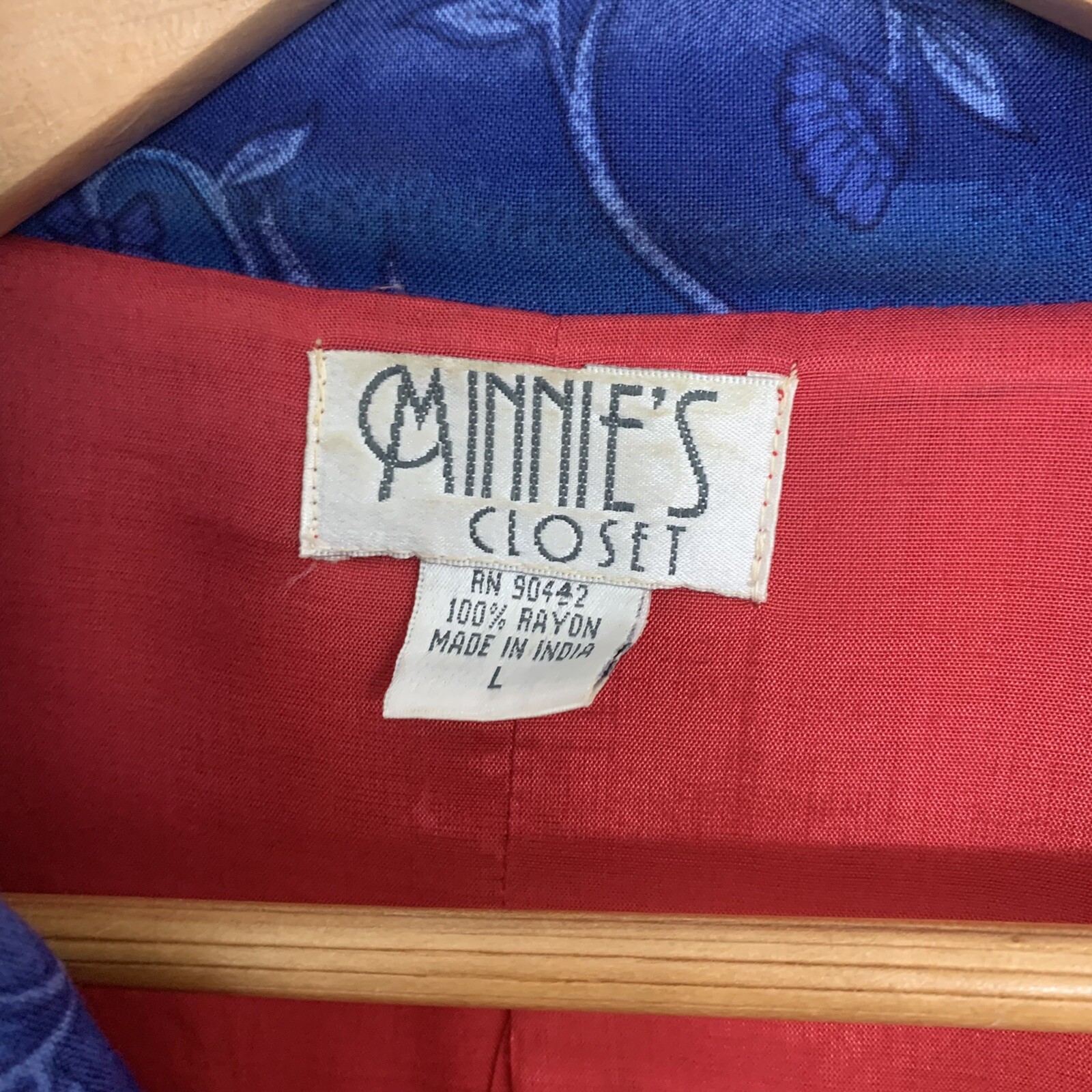 Vintage 90s Womens Large Minnies Closet Crazy Quilt Embroidered Jacket Pop Art