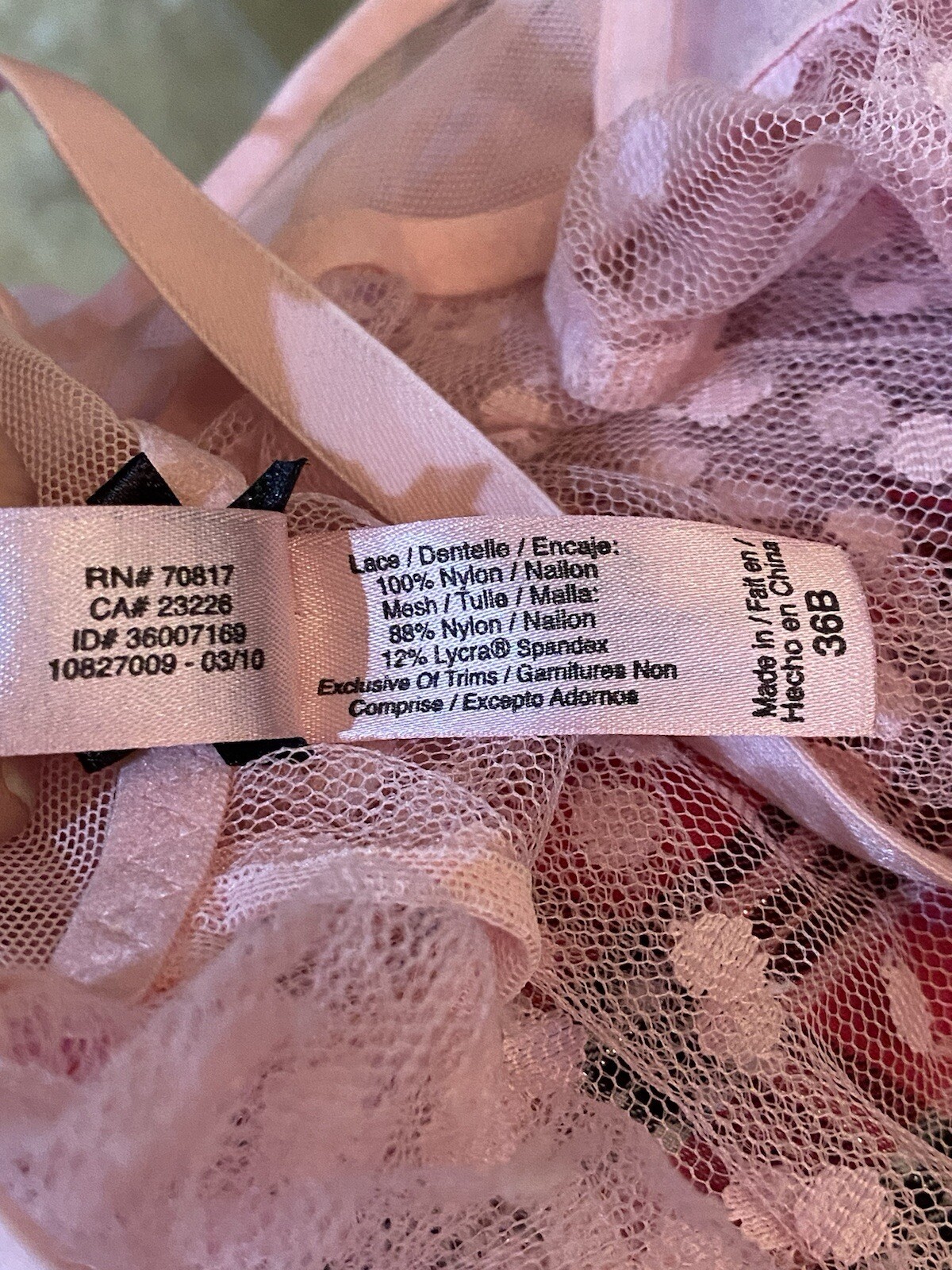 Victoria’s Secret Sexy Little Things Pink Y2K Babydoll Push Up Bra Nighty 36B
