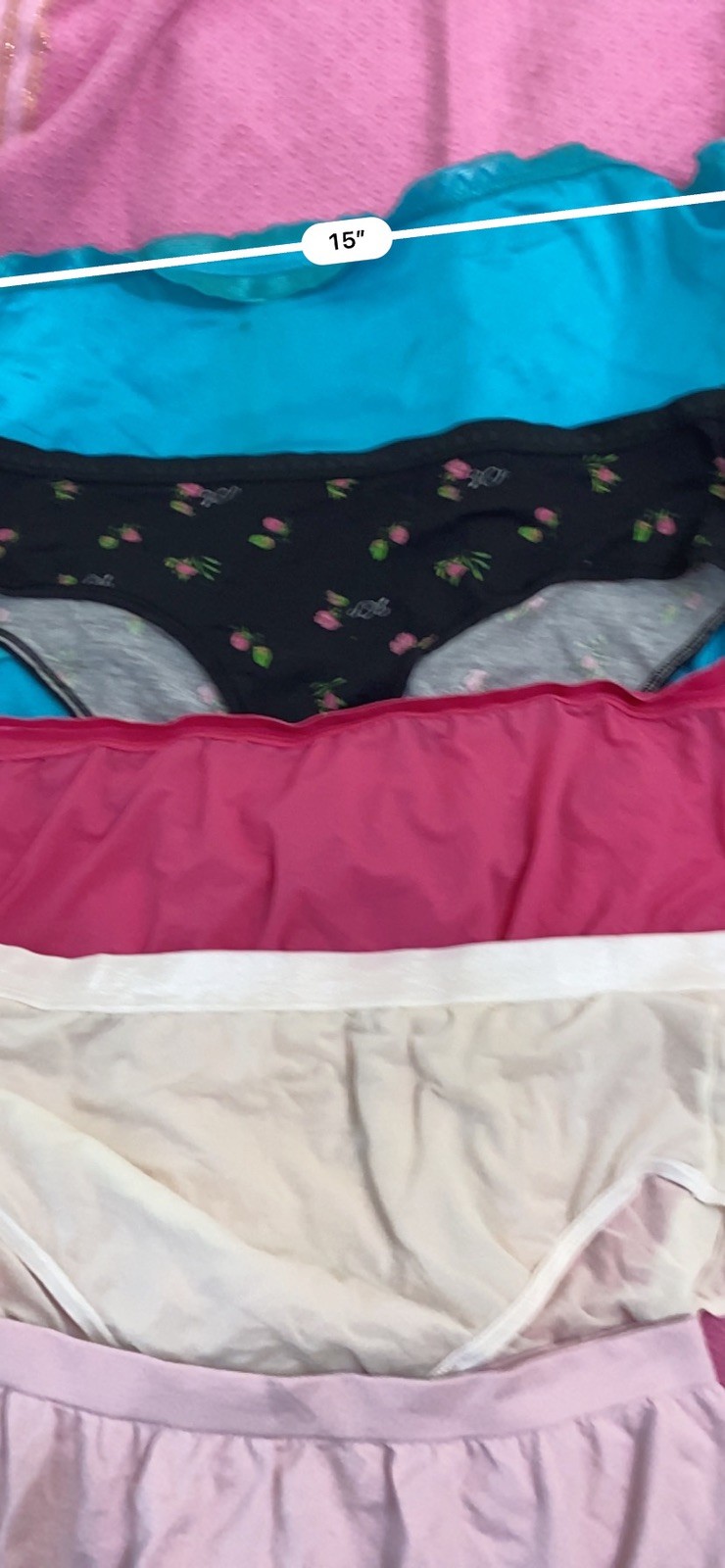 VINTAGE mix lote 7PANTIES#6084