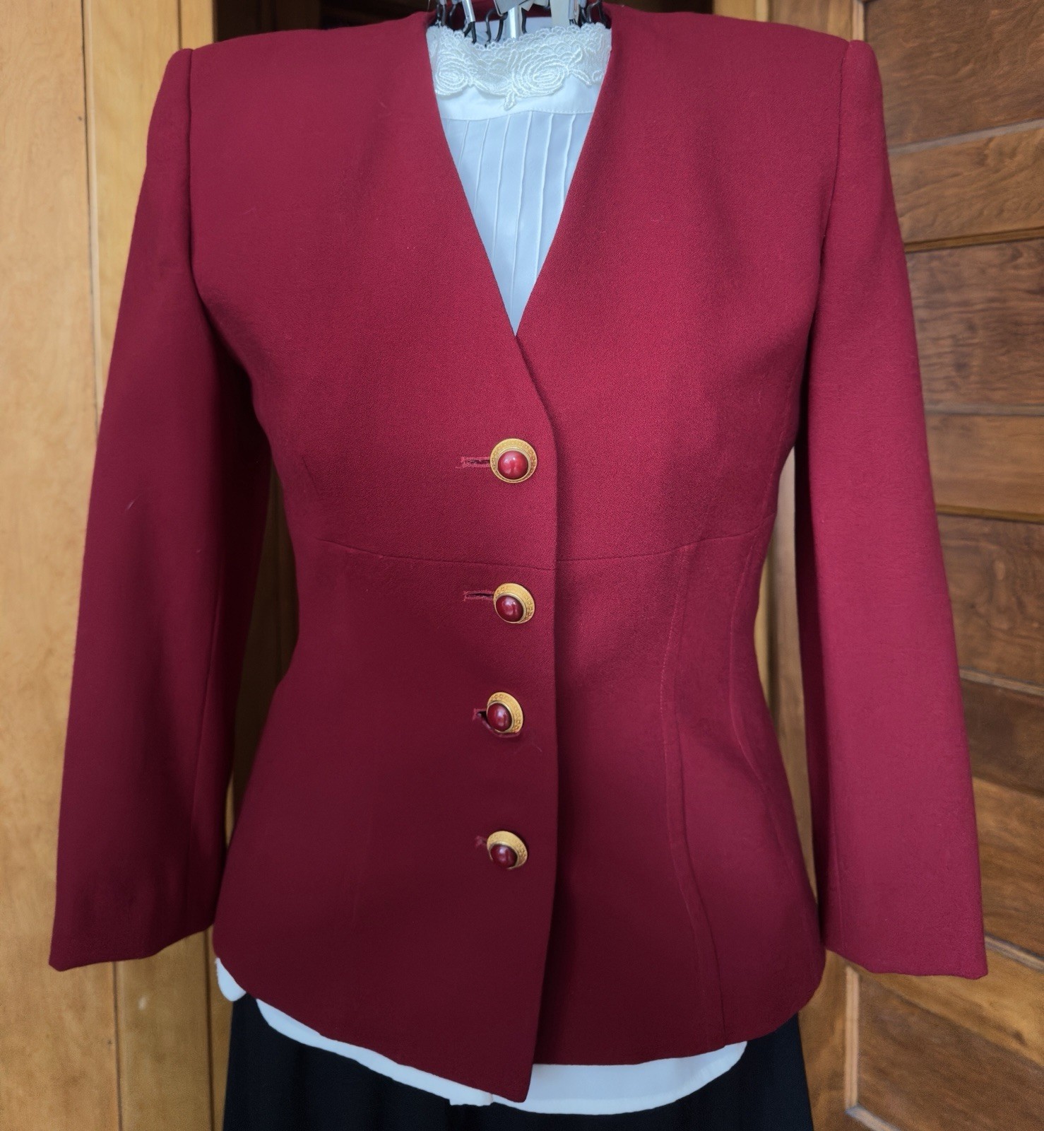 Vintage Christian Dior Vintage Red Suit Jacket Blazer Size 8