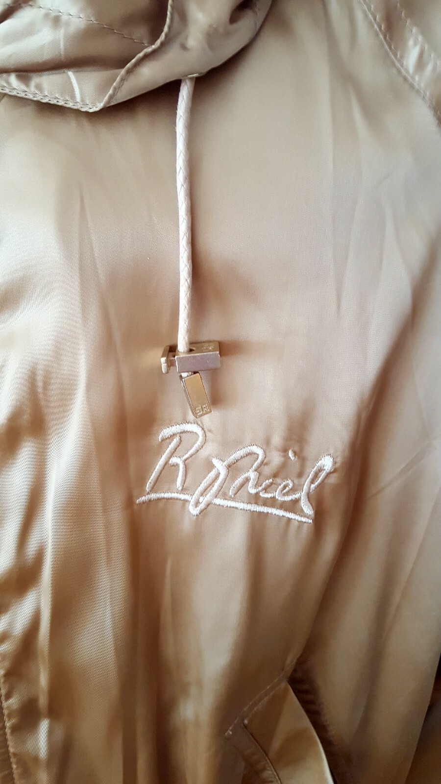 New~Vintage Sonia Rykiel Paris ~Gold Oversized Hooded Coat ~ Size T44/ UK 14-16