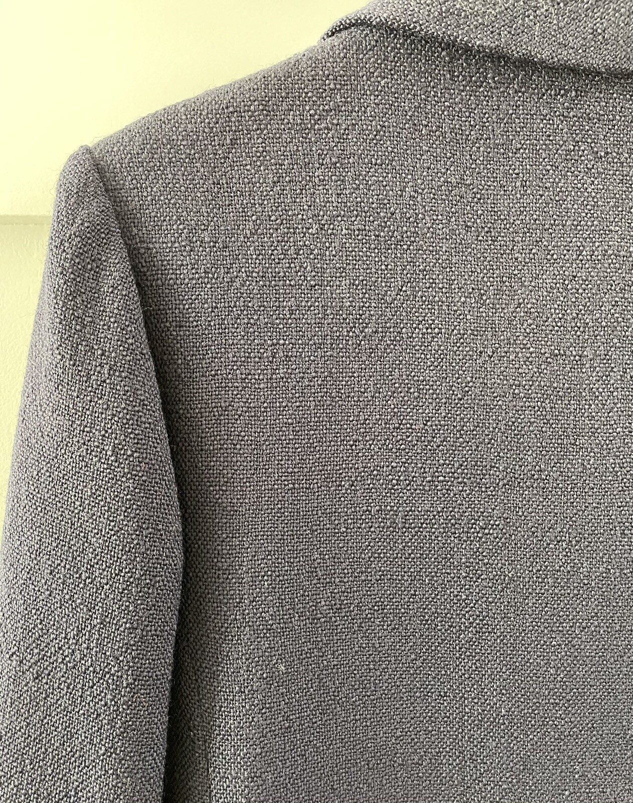 Vintage 1950’s CRISTOBAL BALENCIAGA Couture DB Navy Tweed Jacket Skirt Suit