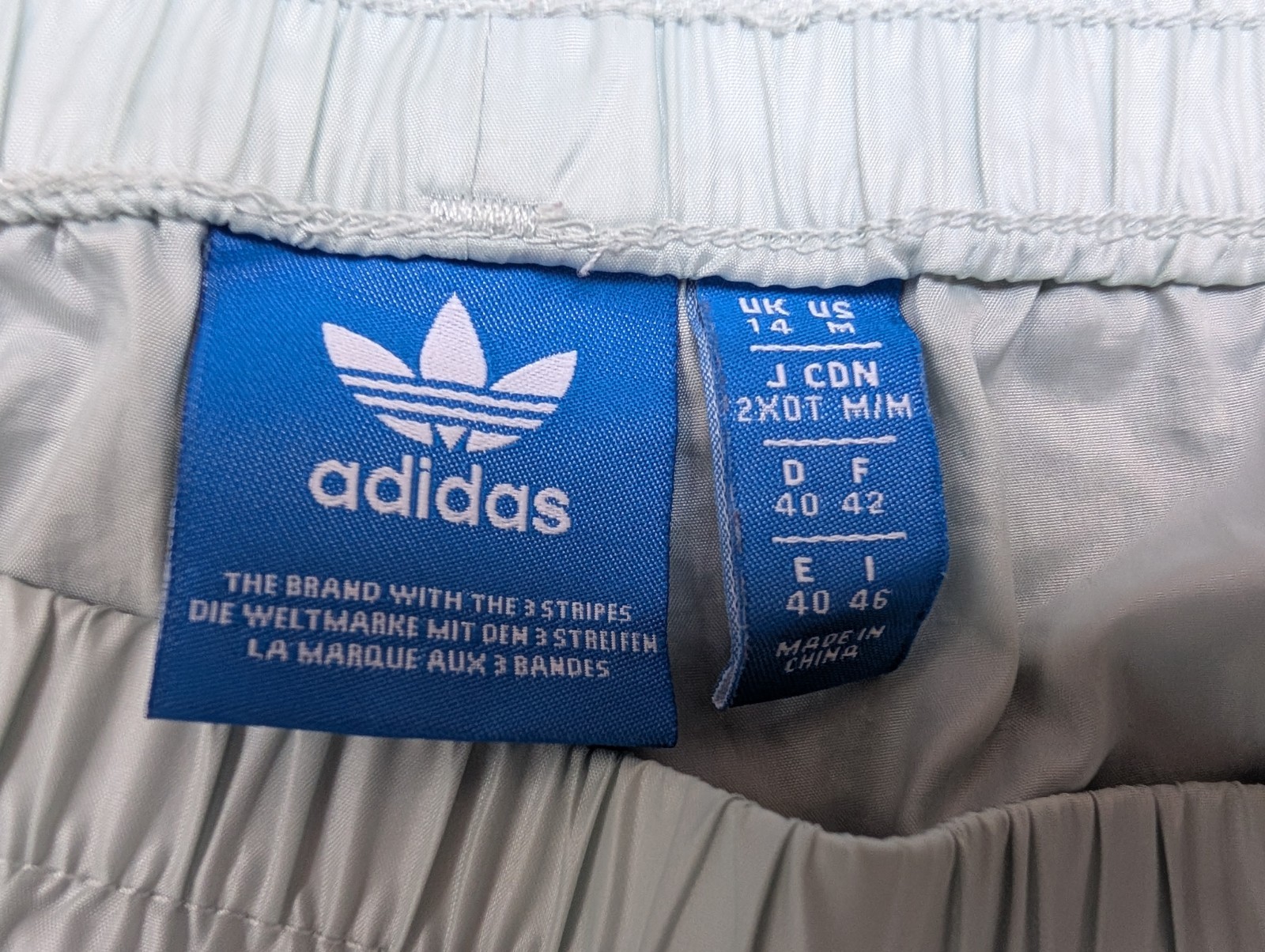 ADIDAS Glanz Shorts Womens 40 Mint Running Casual Swim Trunks Vintage Sports Retro Gym