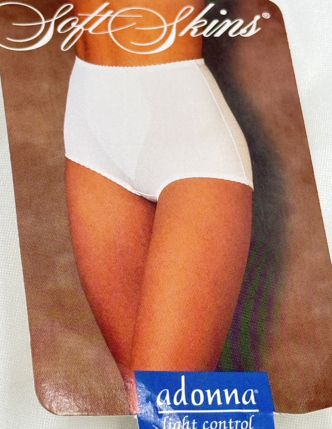 Vtg Soft Skins JC Penney White Nylon Spandex Panty #3793 Sz XXL 33/34 Granny