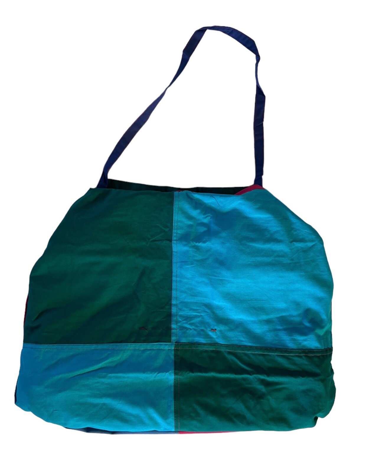 Vintage 90s Y2K Color Block Reversible Jacket Purse 2 in 1 Unisex Small-XXL Bold