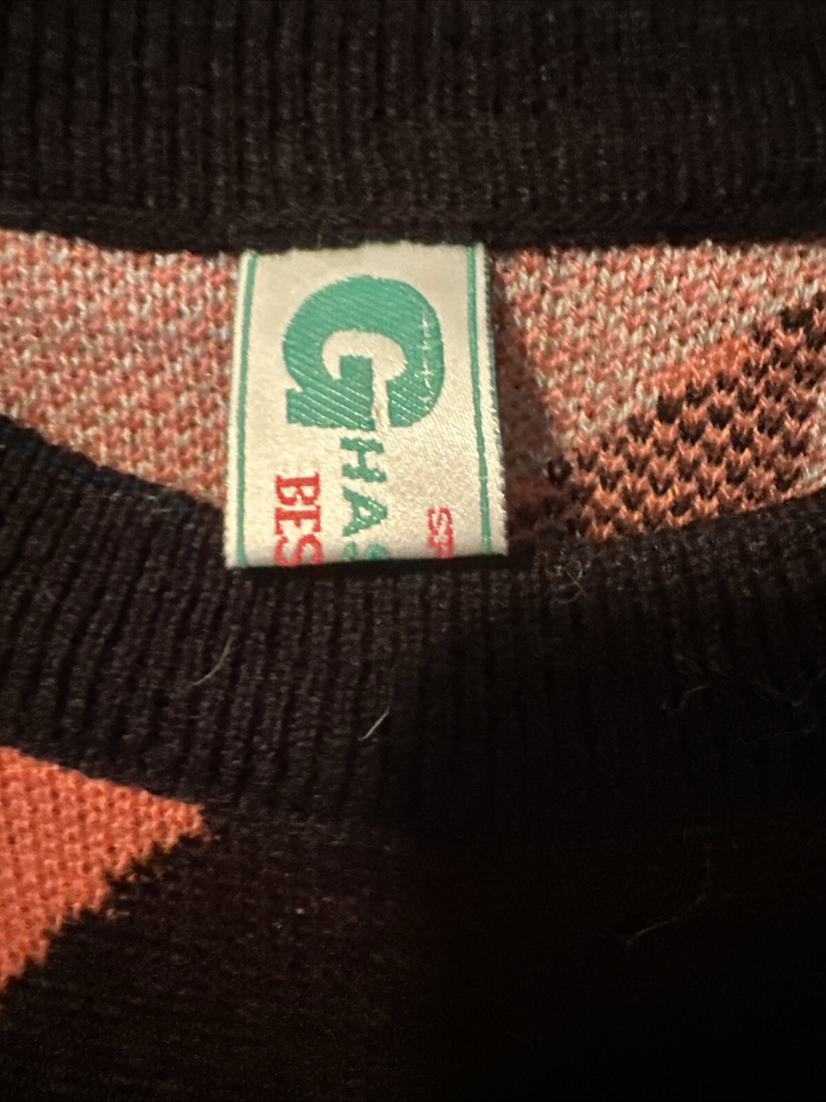 VTG Geometric Pattern Long Sweater Women’s Approx XL