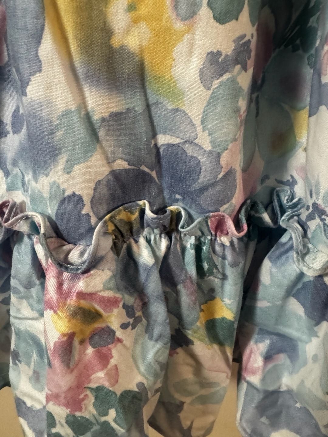 Martha’s Miniatures Vintage 80s Pastel Floral Ruffle Lace Dress