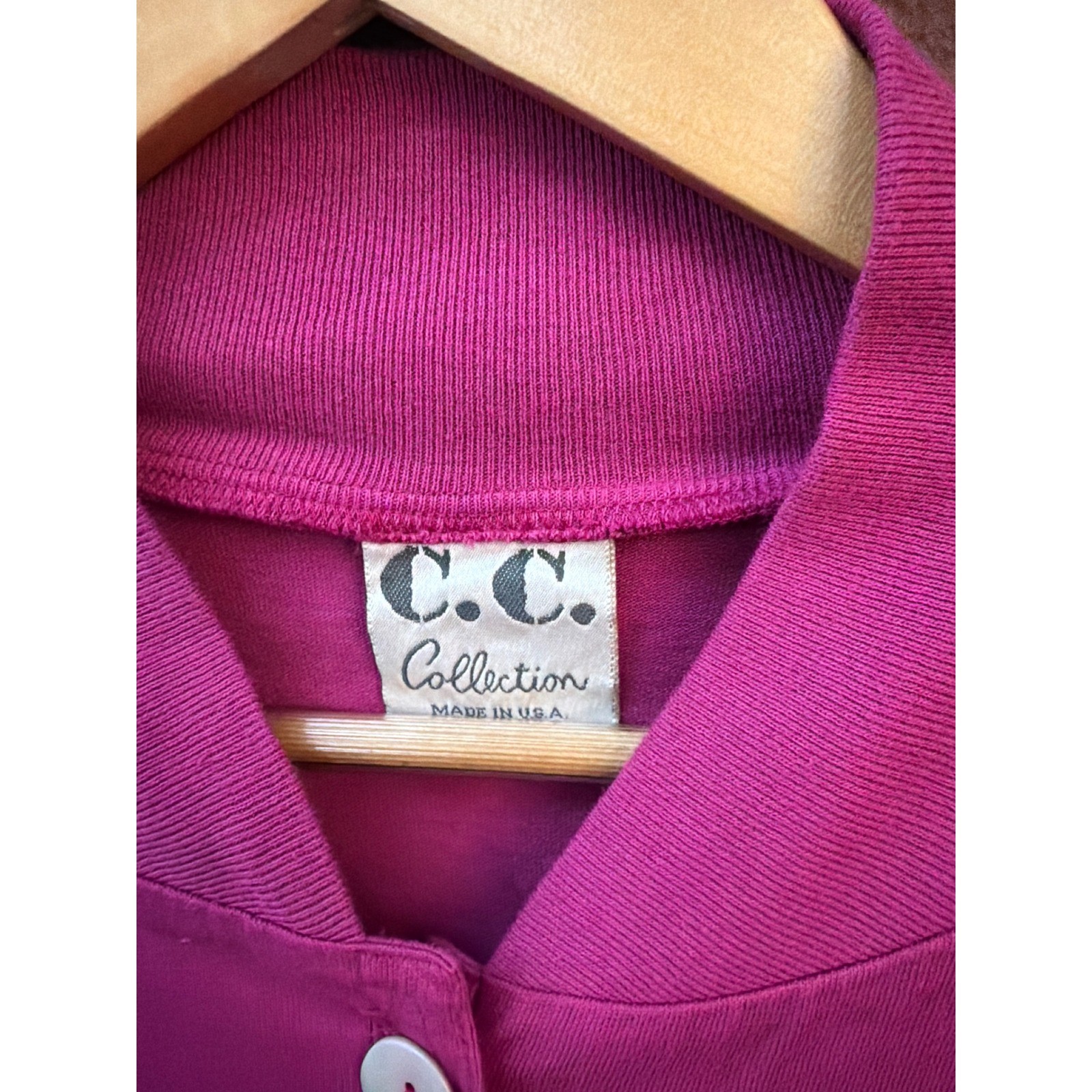 Vintage C.C. Collection Deadstock Bomber Jacket Retro Colorblock Barbiecore Bold