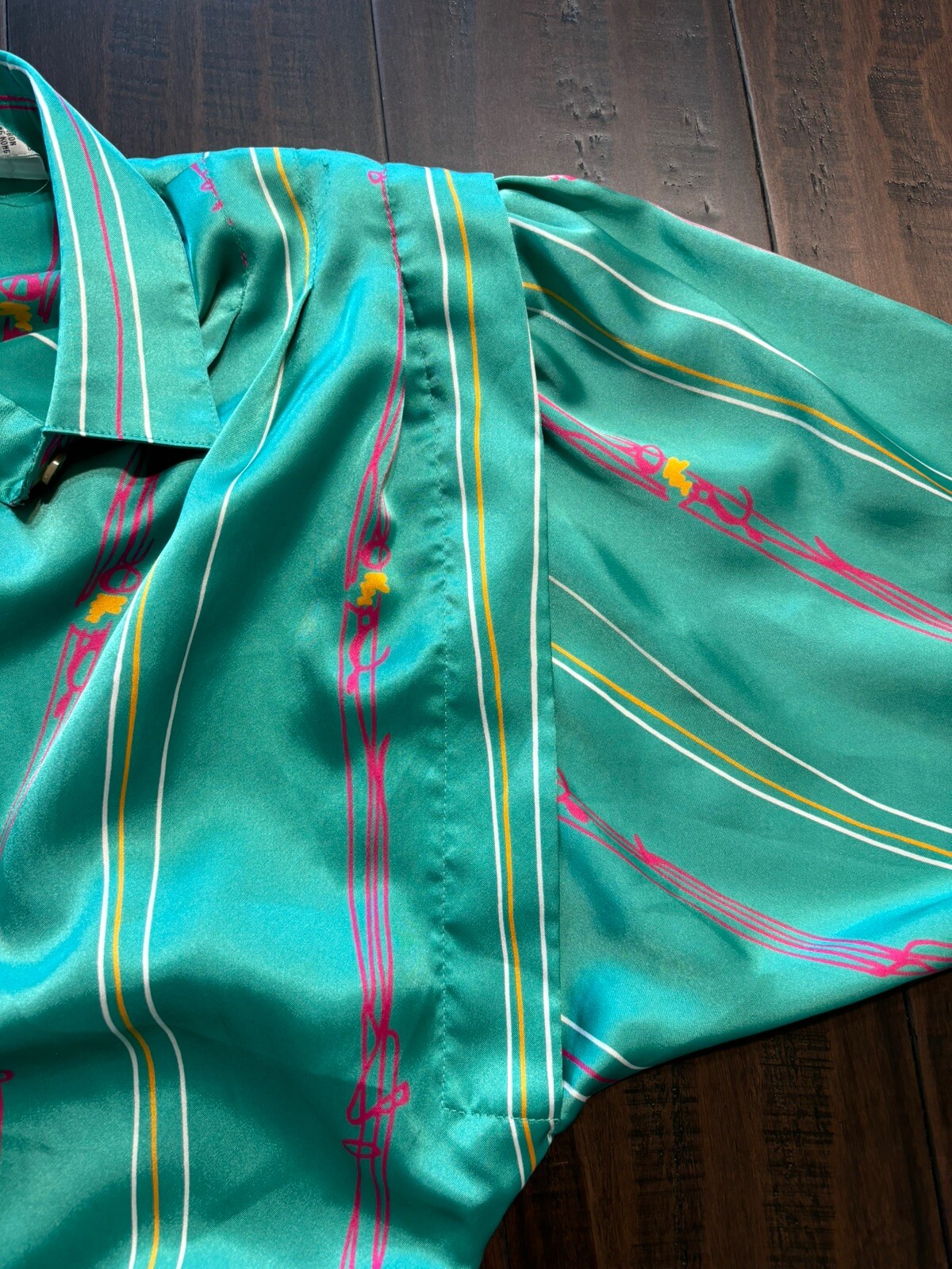 Schrader Sport New York Shift Dress Womens 10 All Over Print Vintage 80s *Read