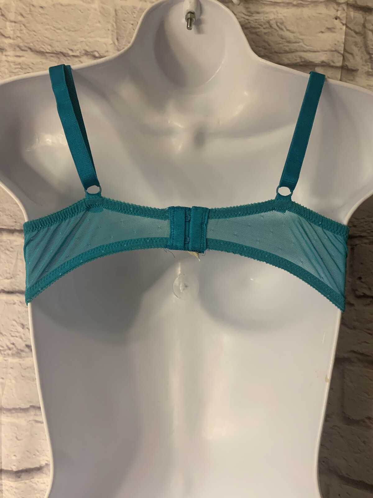 Vintage Victoria’s Secret Gold Label CROWN Bra 36D Made in USA BLUE 70817 #B1540