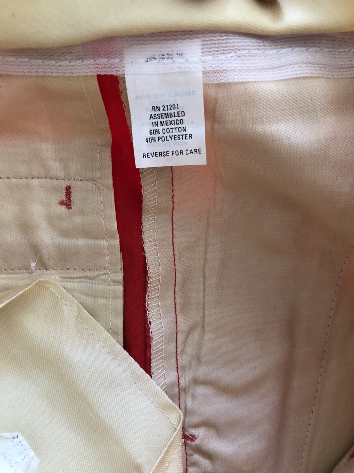 Fabulous Vintage NOS Red Farah Men’s Women’s Slacks Pants Inseam 30” Waist 34”