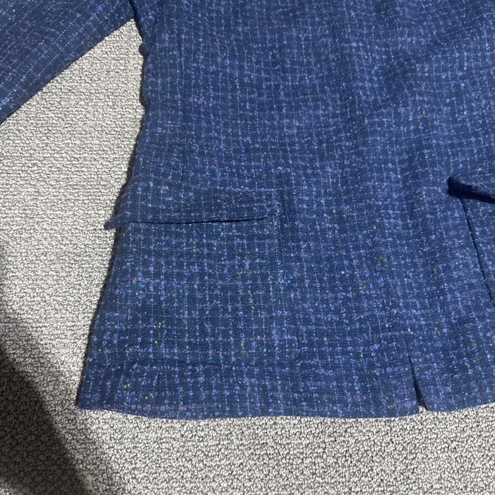 vogue paris original Women’s Dress Jacket Blue Handmade Vintage