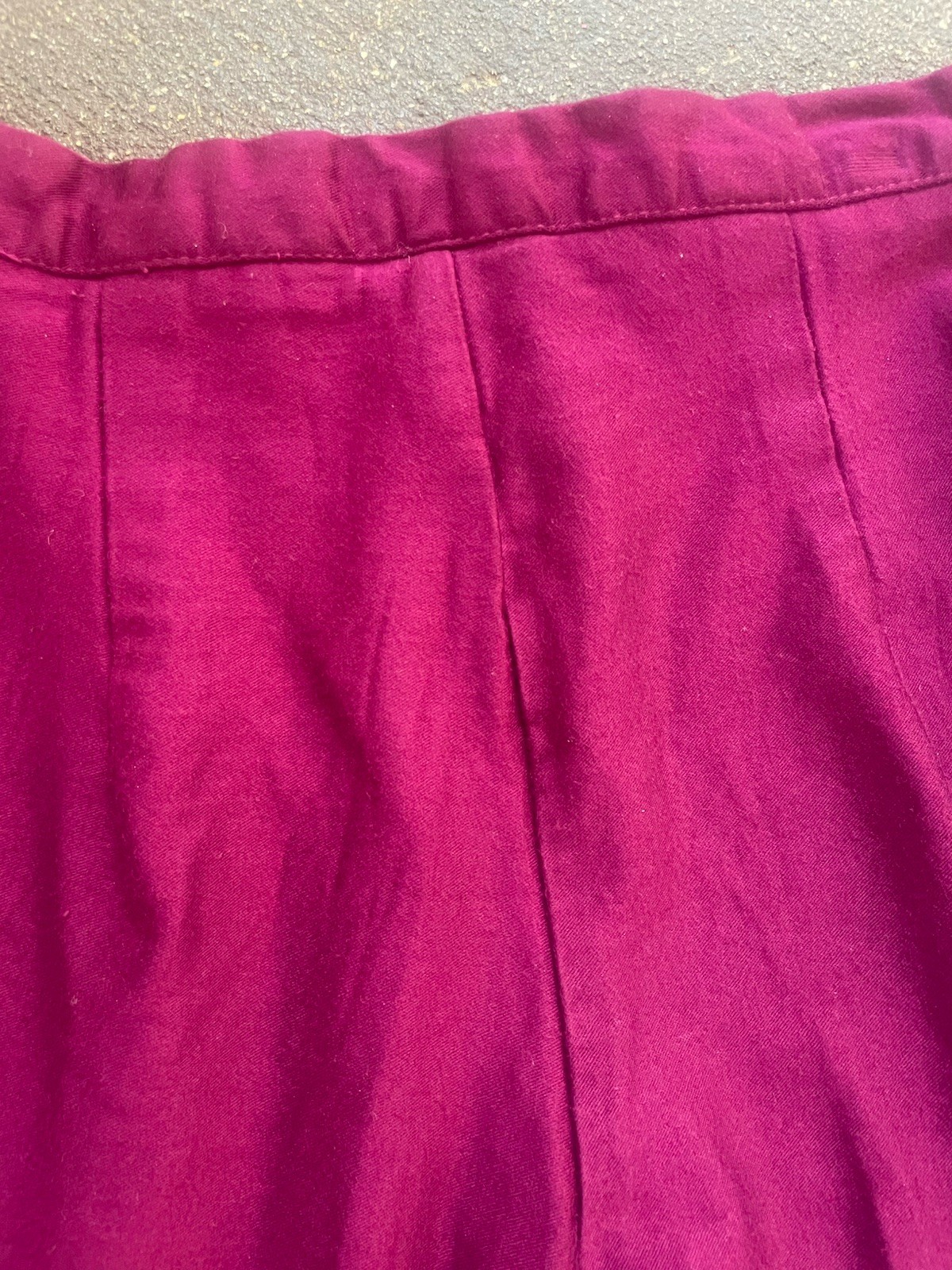 Vintage America XS Purple Plum Stirrup Pants Zipper Button Closure