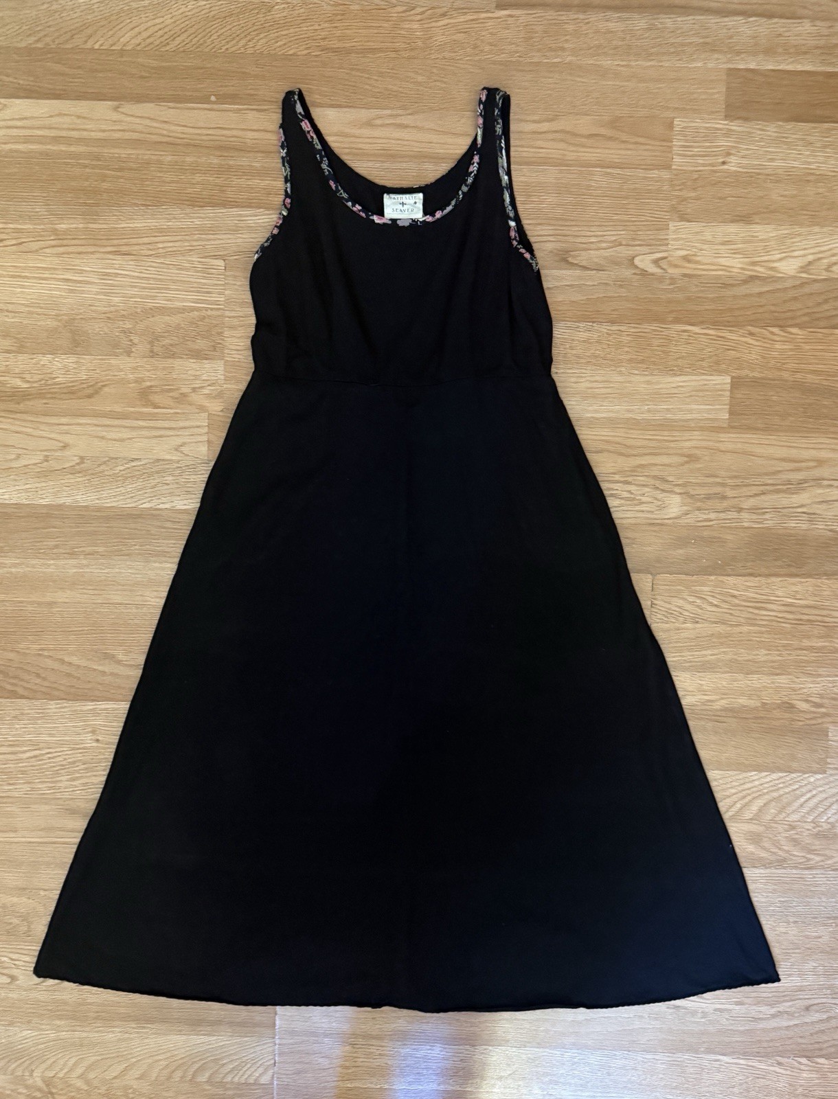 Vintage Nathalie Seaver Black Dress Made In USA