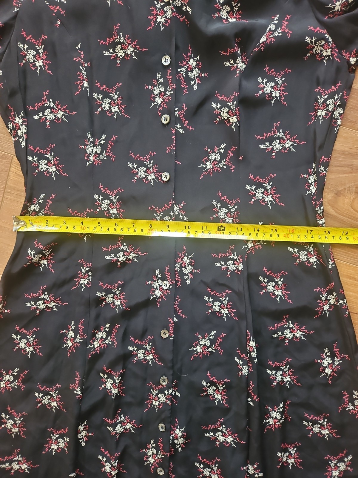 Vintage Laura Ashley 90s Grunge Floral Rayon Dress Made in Hungary USA 12 UK 16