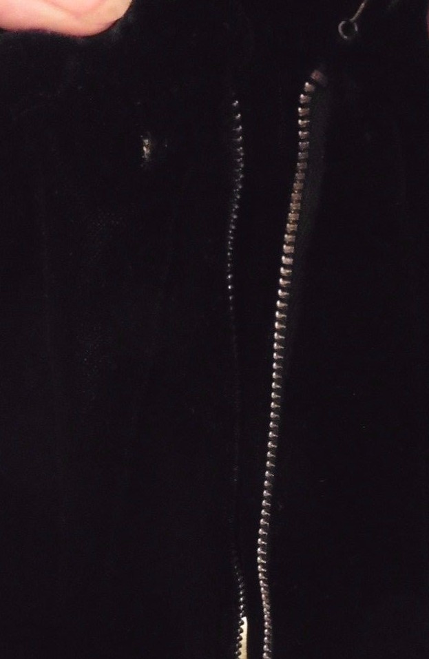 50s Black Velvet Suit sz 40x28x41