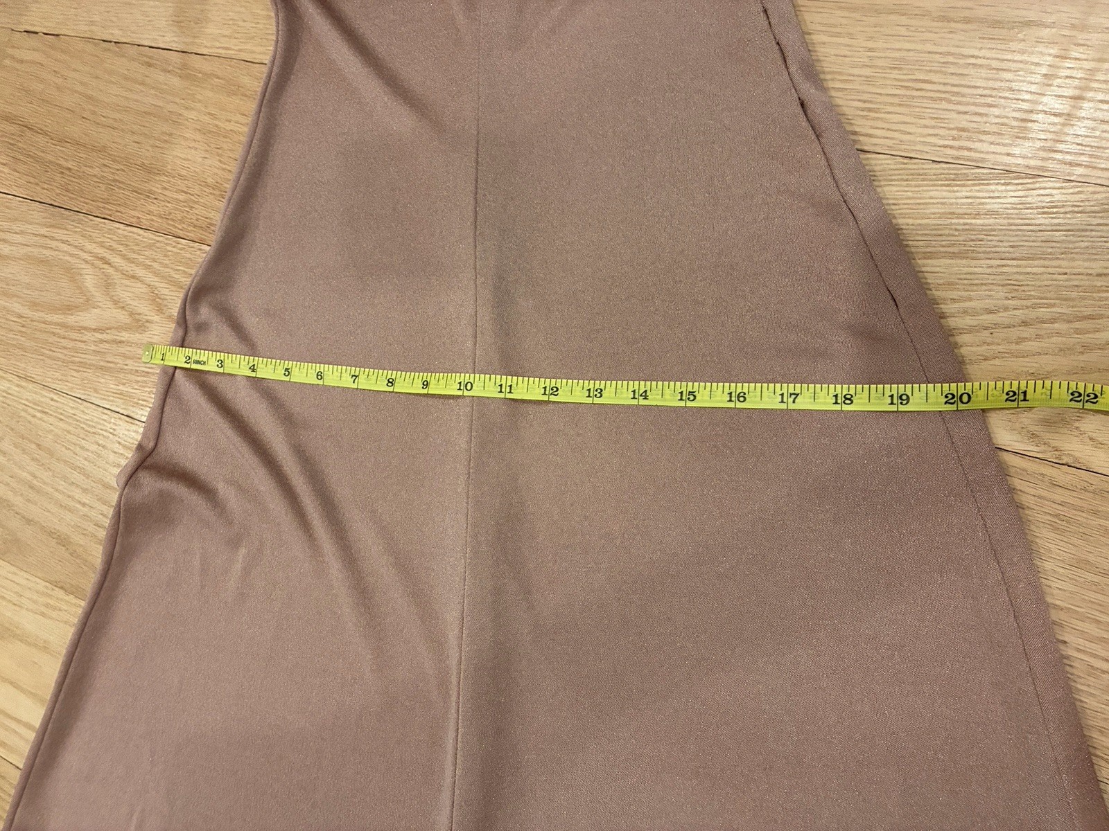 Vintage Tan/Beige Maxi Dress 1970s/Early 80s Boho Indie Sleeveless Fit & Flare