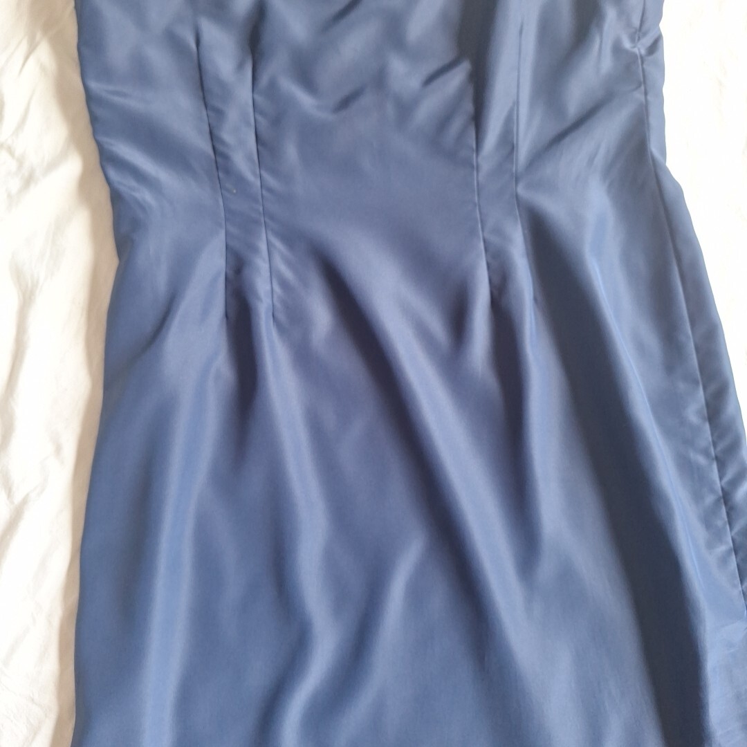 Vtg Pauline Trigere Blue Slip Dress Spaghetti Strap Size 16