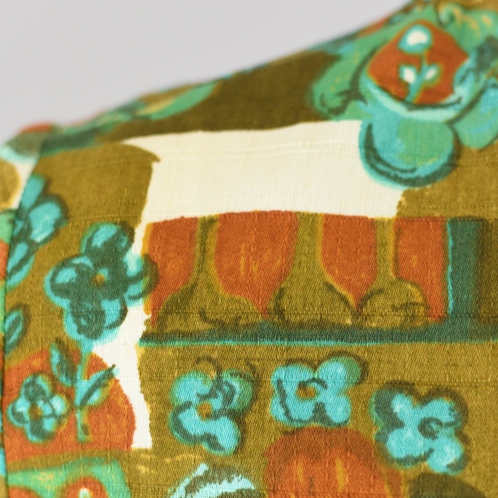 Vintage Modern Floral Button Down Blouse, Made in Germany, Women’s XS – Small