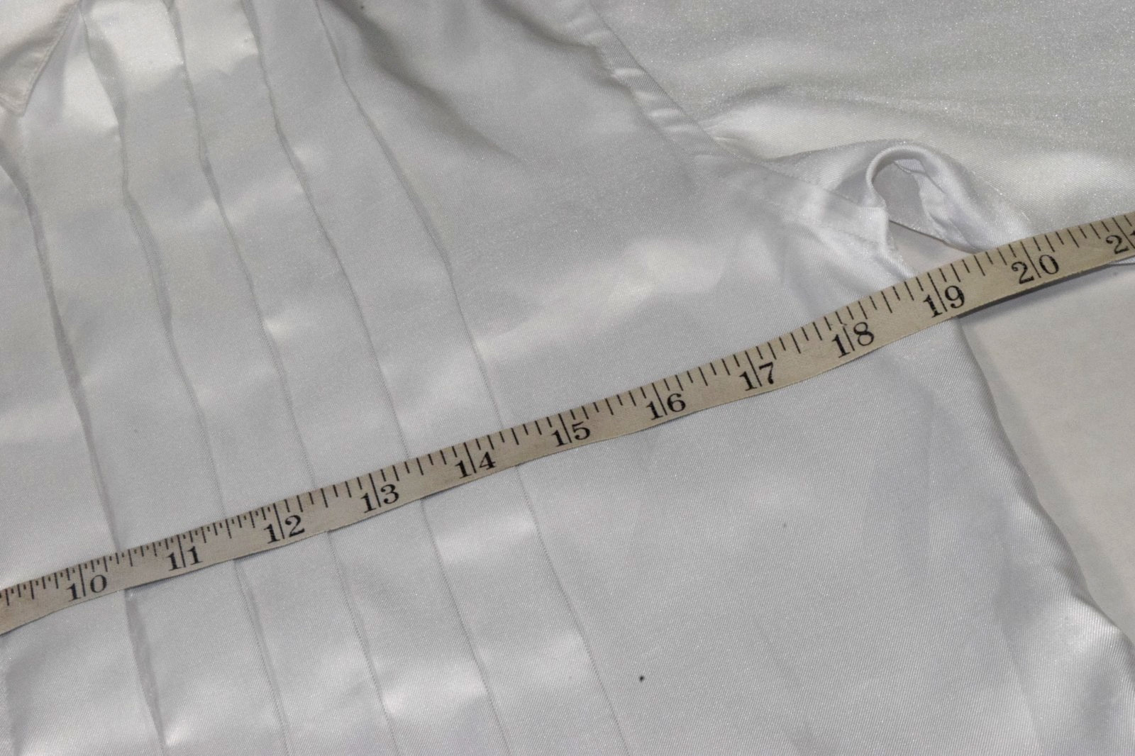 Vintage Blouse Westbound Size S 70s 80s White Satin Tuxedo Style Button Up