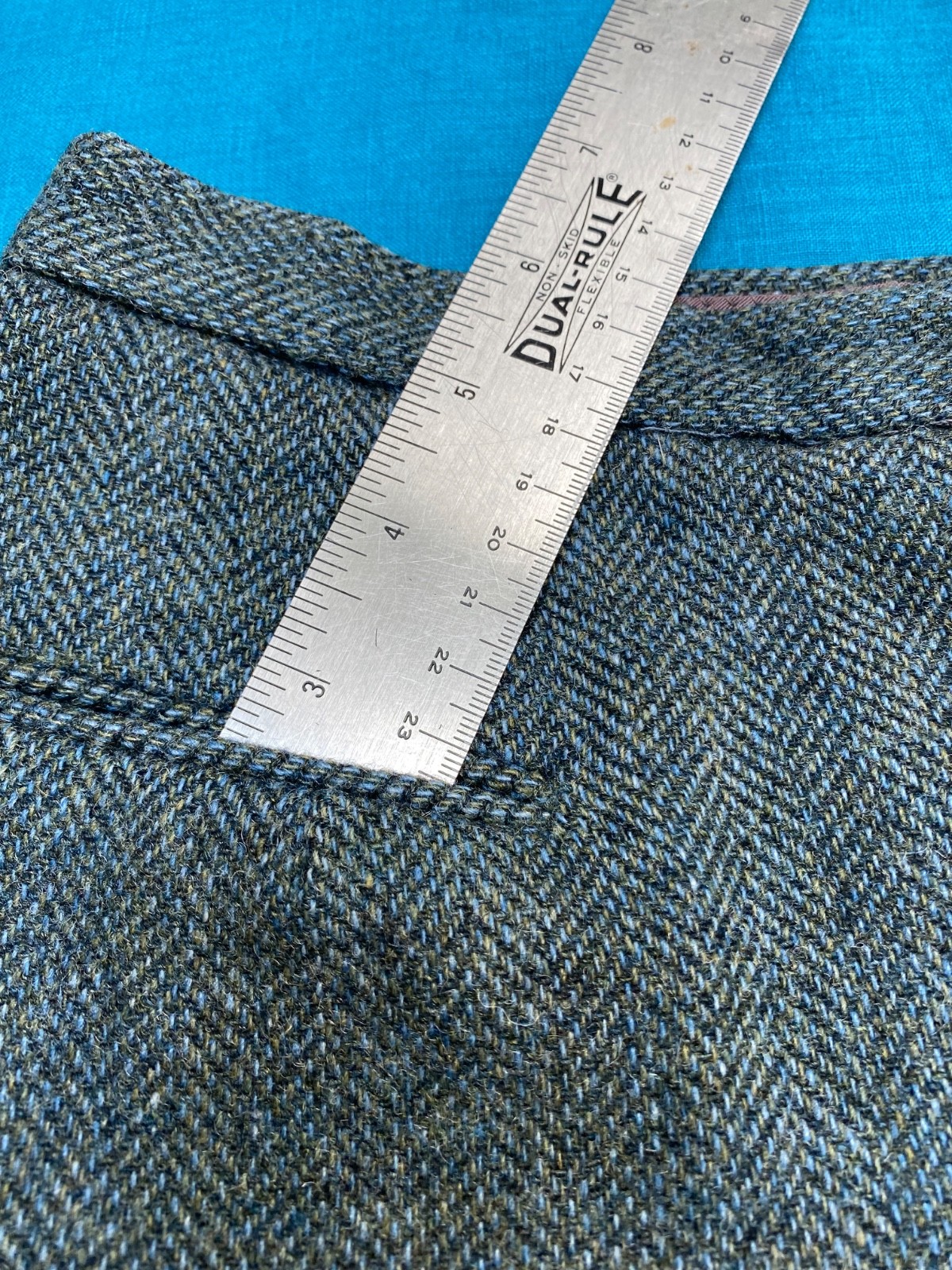 VINTAGE Hunter Split Riding Skirt Skort Equestrian Wool Tweed Culottes S/XS 26W