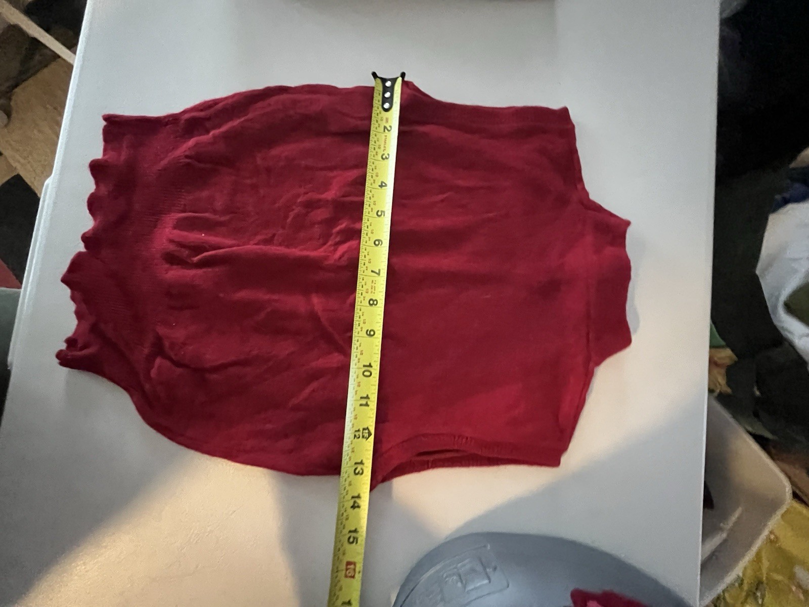 (4) 1950S Red Wool Petite Sweaters Merriwether 2 Sleeveless 2 Off White Sleeves