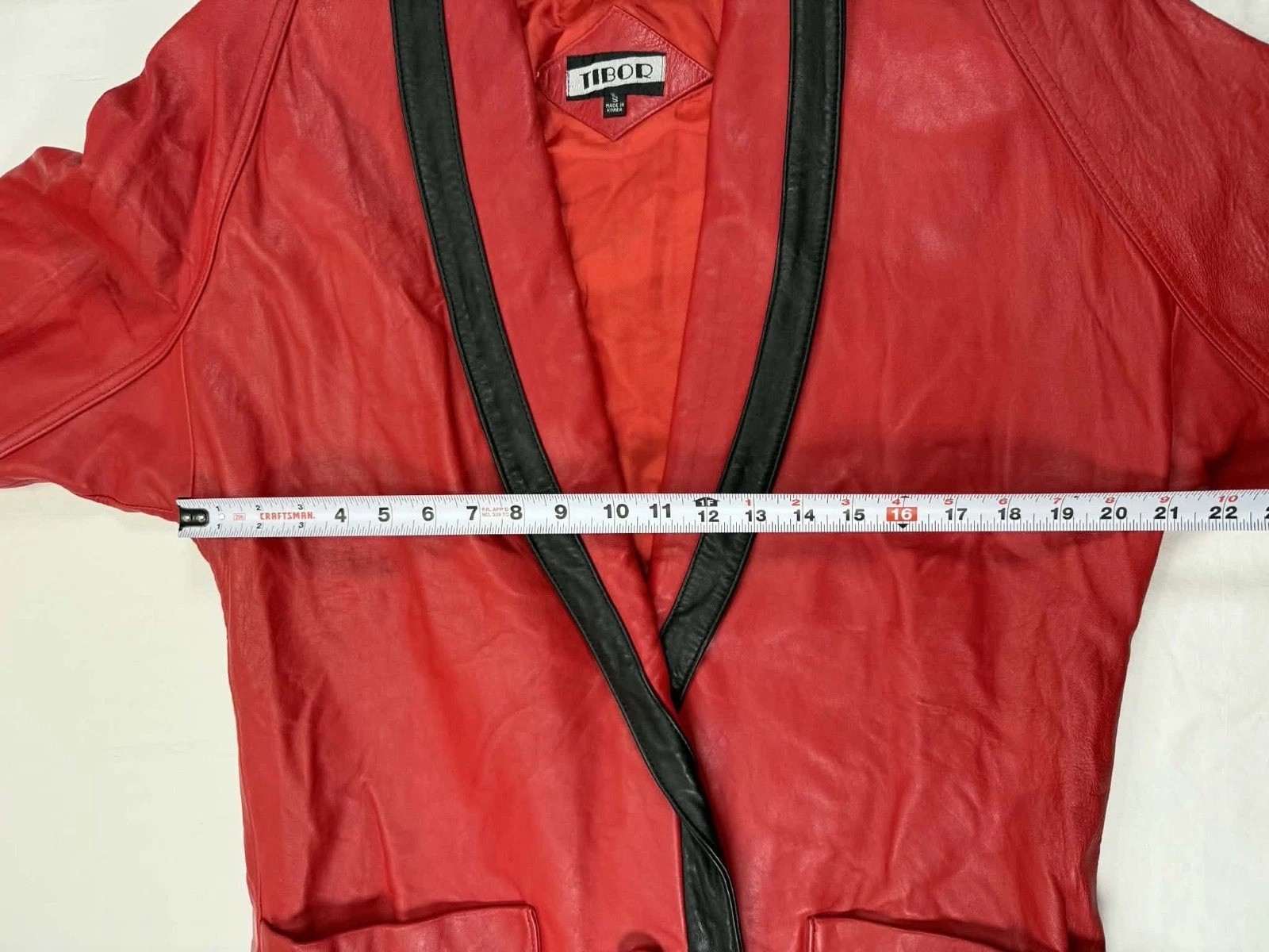 Vtg Tibor Red Leather Jacket Small Michael Jackson Thriller Jacket Pop Culture
