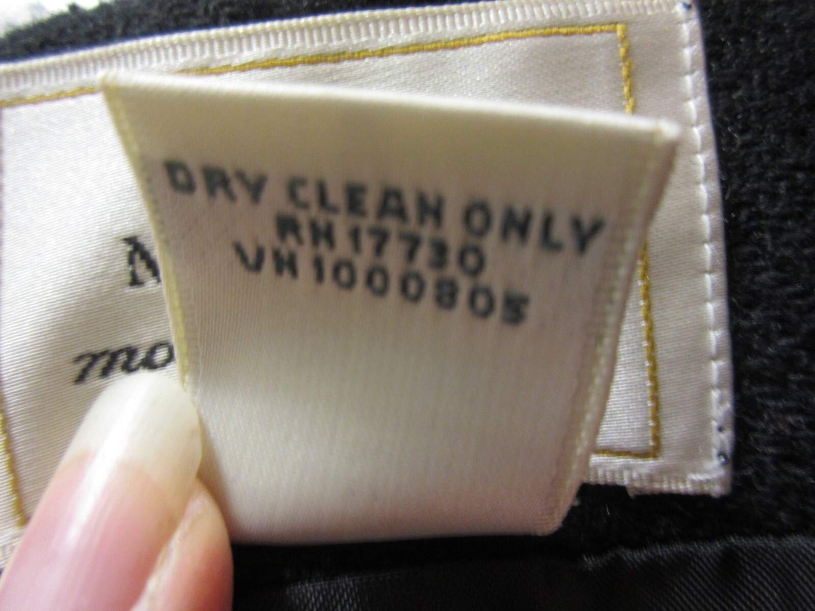 Vintage Field Manor Women’s Suit Set Black Wool Jacket S + Skirt 10
