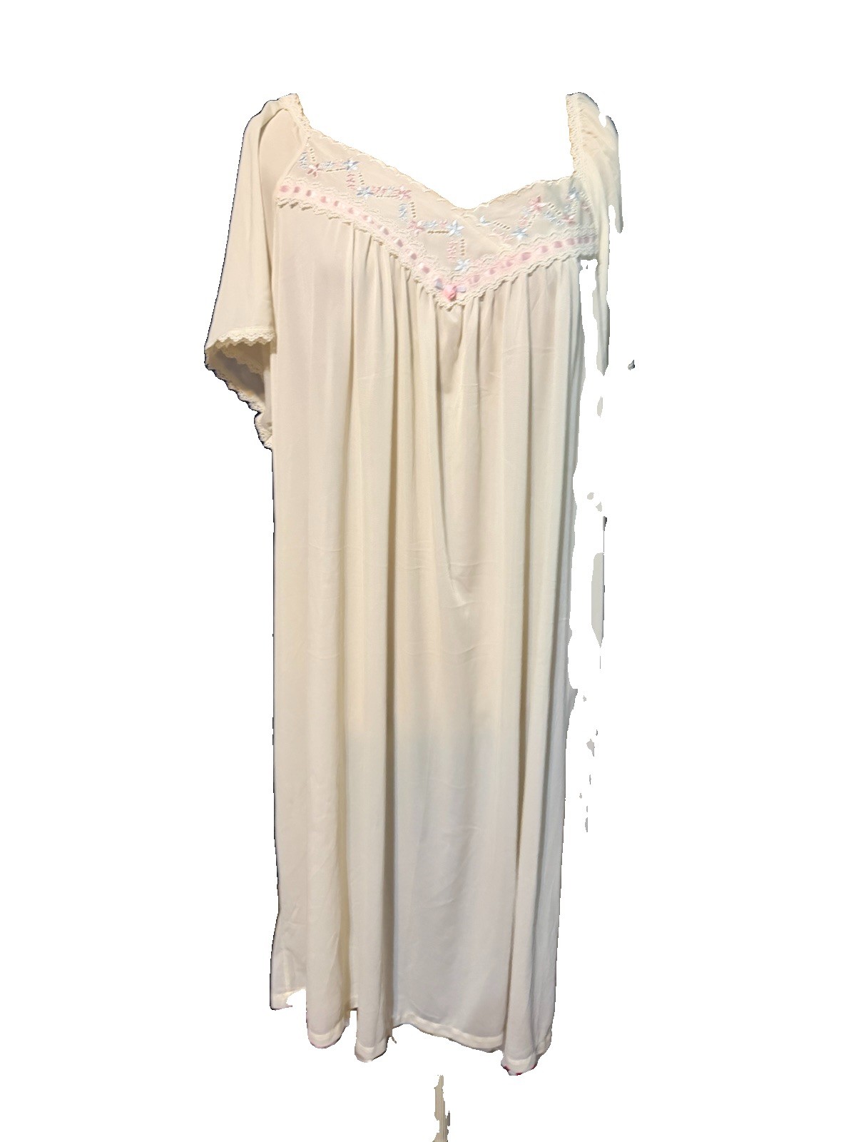 Vintage Sears Carriage Court Night Gown Cottagecore Grannycore Sz 2X USA