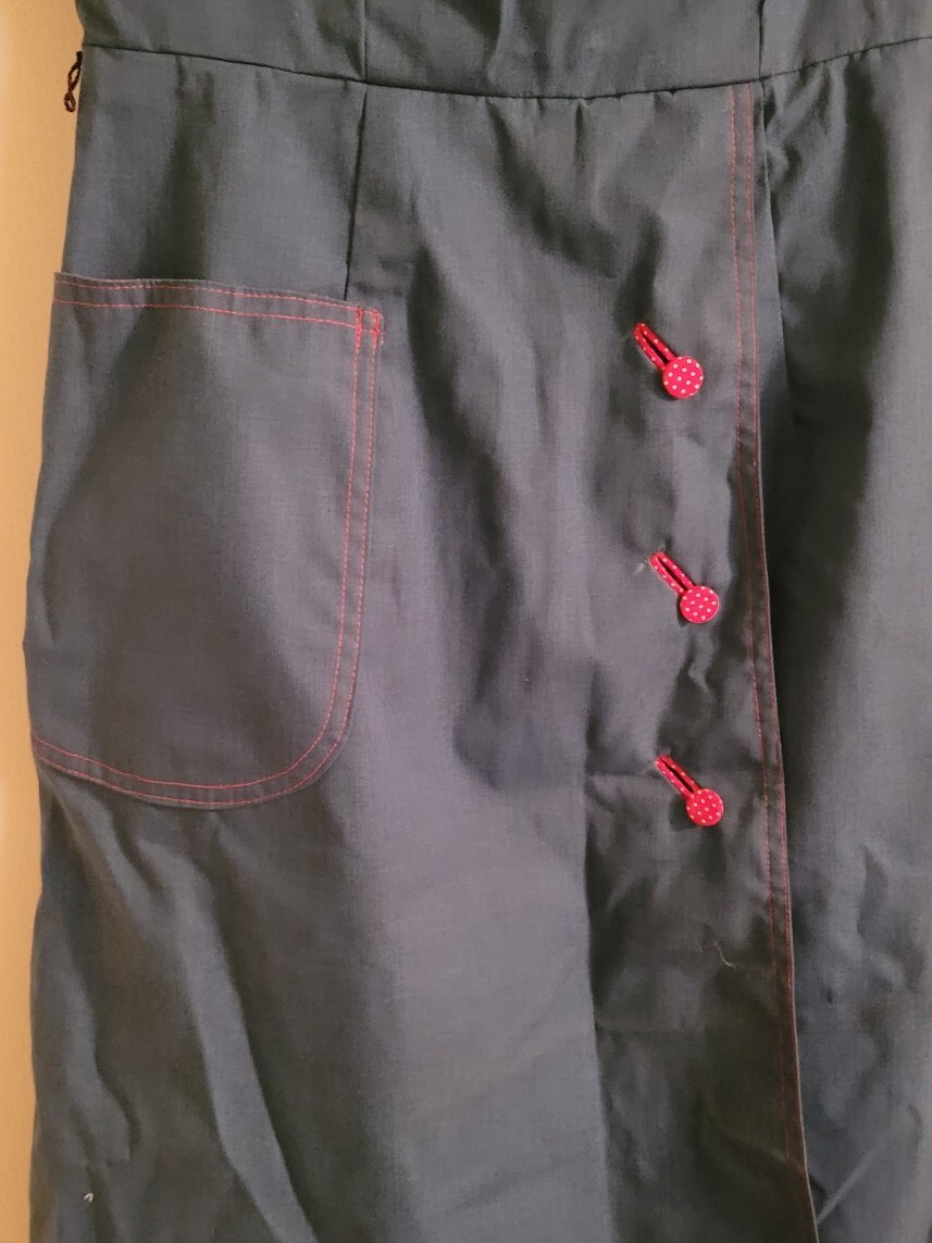 Vintage Ladies Garment Workers Union Made Dress Cortley Clarion Textile Corp