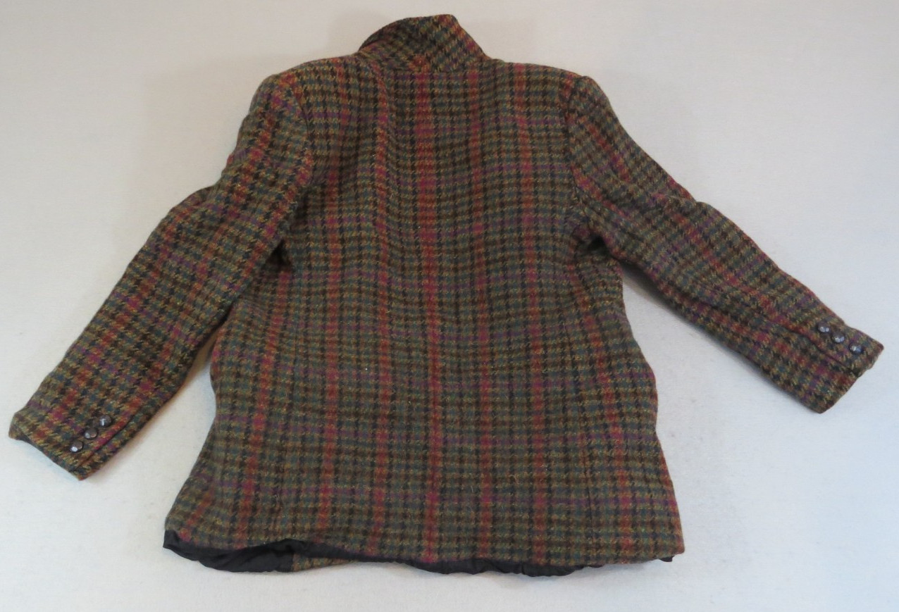 VTG Giorgio Di Sant’ Angelo Collectible Gold Double Breasted Tweed Blazer Small