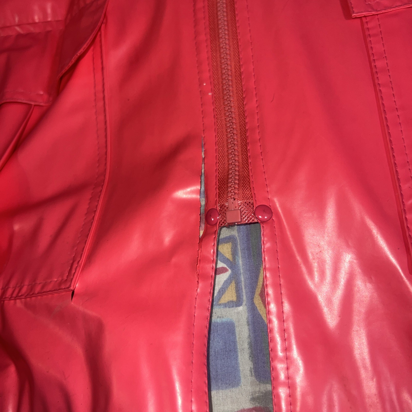 Misty Harbor Slicker Hooded Rain Coat Jacket Spring Y2K Princess Pink Lined