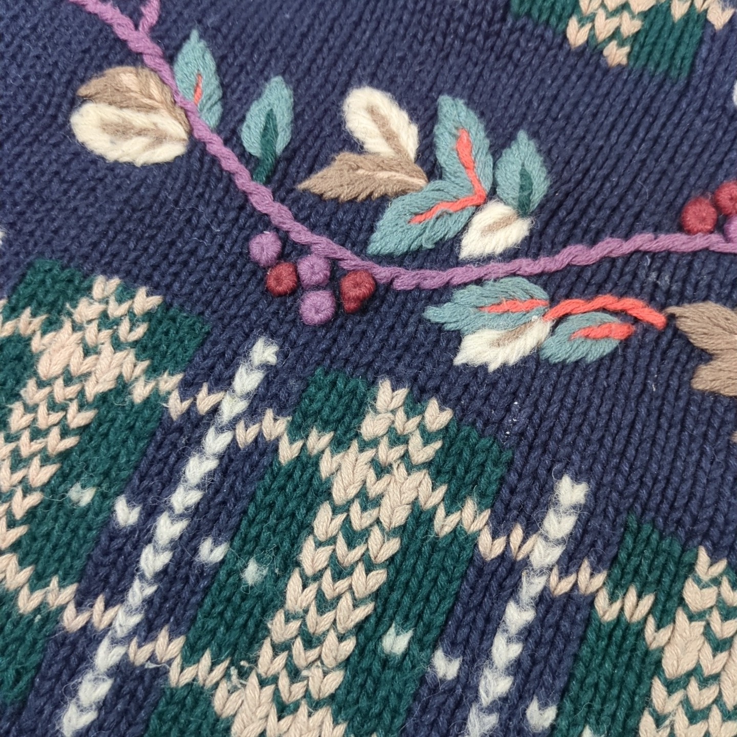 VTG CJ Banks Embroidered Pumpkin Cardigan Fall Grandma Cottagecore Teacher L